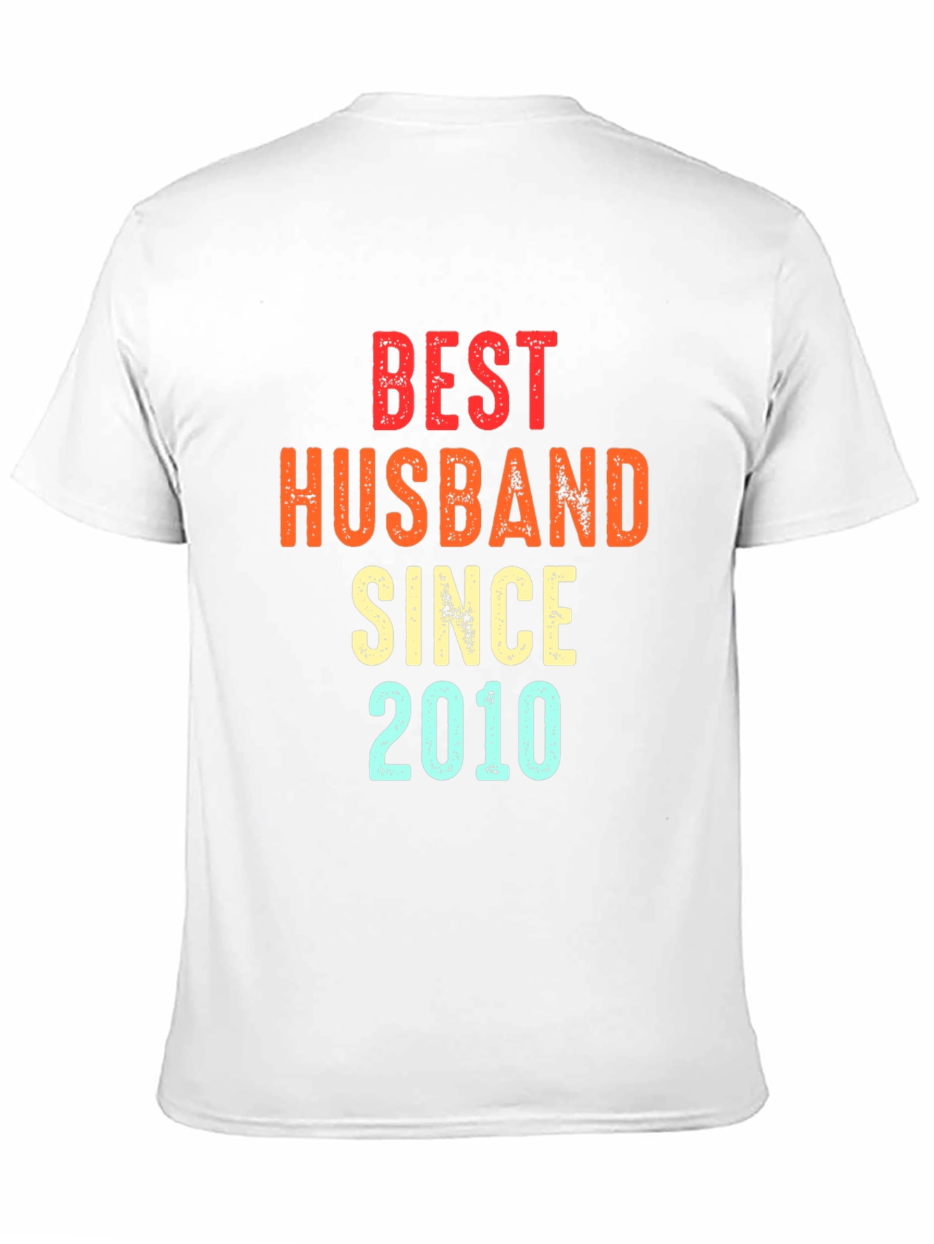 Best Husband Since 2010 Black Graphic Tee