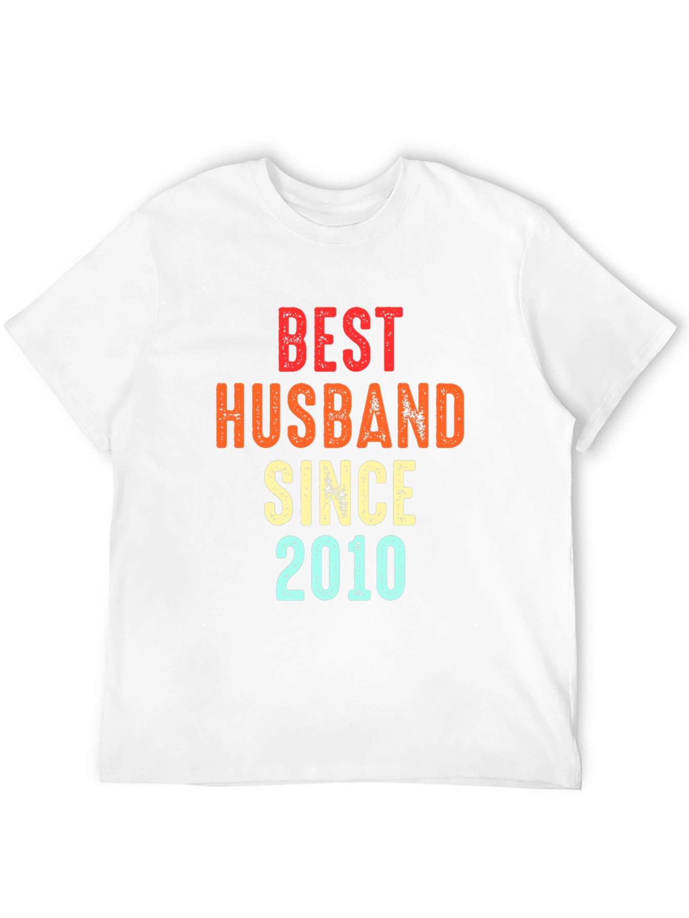 Best Husband Since 2010 Black Graphic Tee