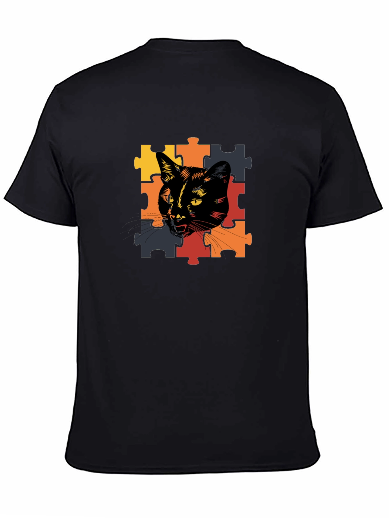 Cat Puzzle Piece T-Shirt - Unique Design