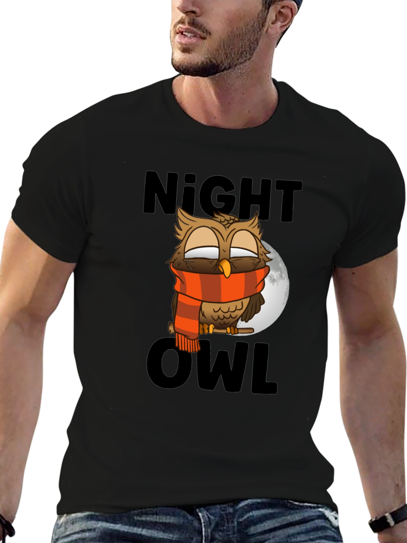 Night Owl T-Shirt - Cool Cartoon Design