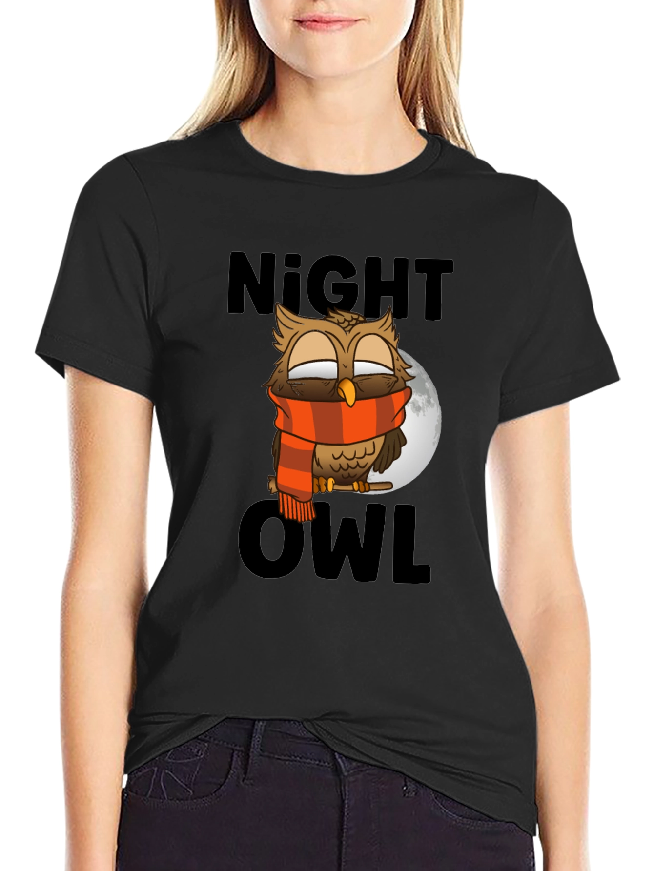 Night Owl T-Shirt - Cool Cartoon Design