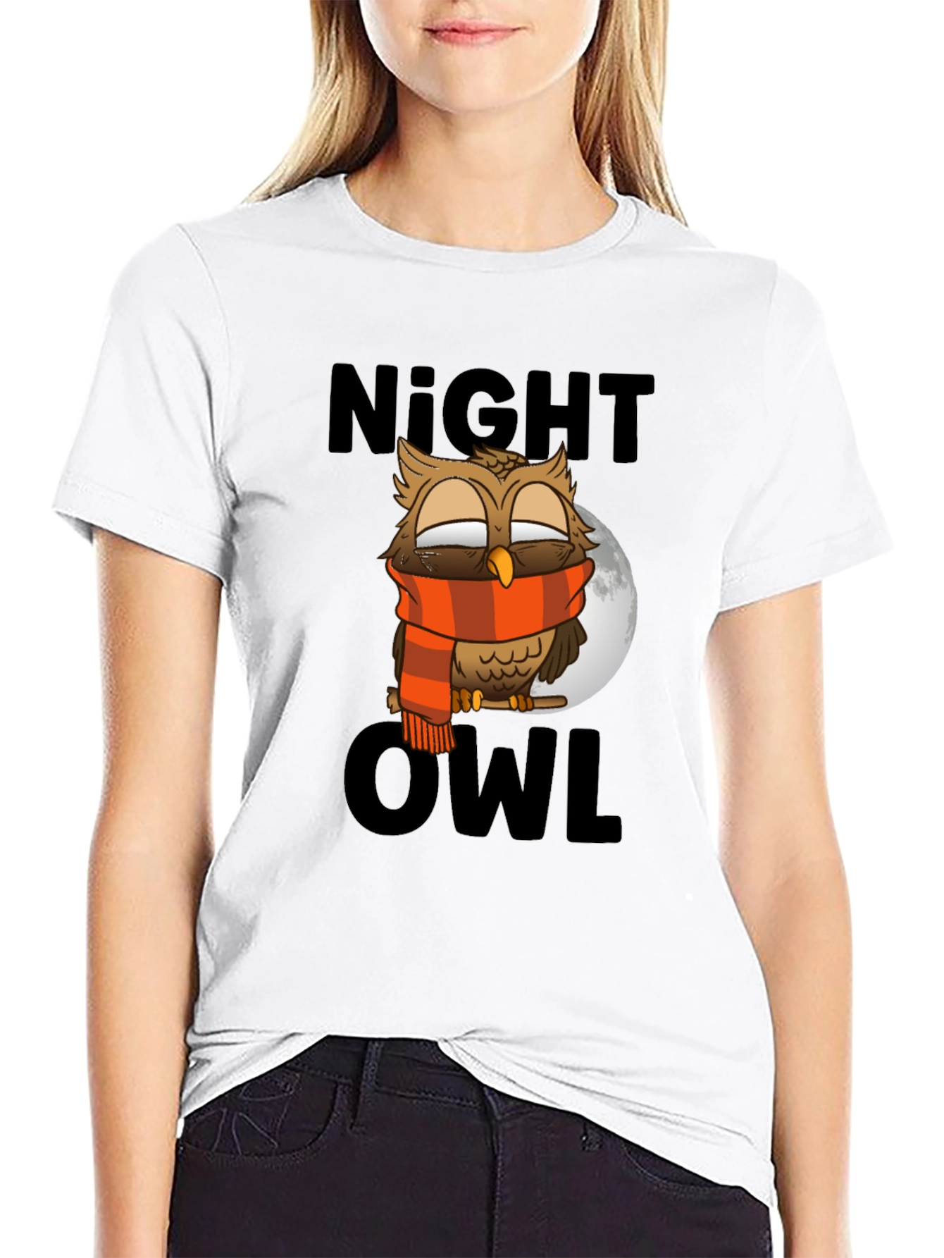 Night Owl T-Shirt - Cool Cartoon Design