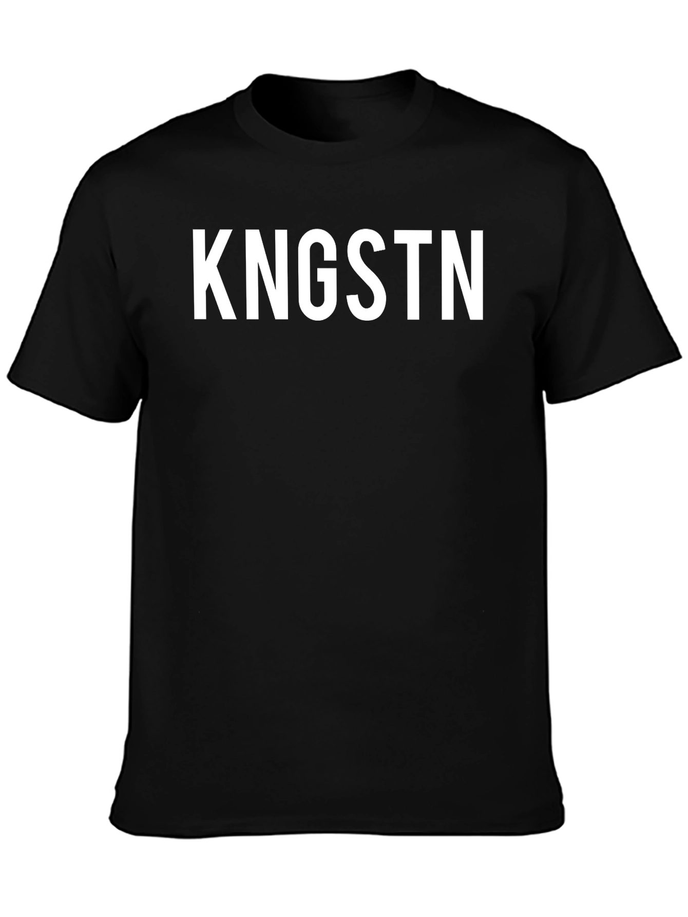 KNGSTN Graphic Tee - Black Cotton Casual Shirt