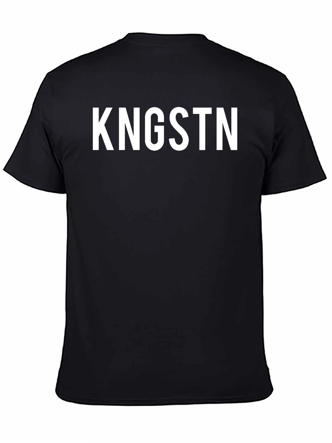 KNGSTN Graphic Tee - Black Cotton Casual Shirt