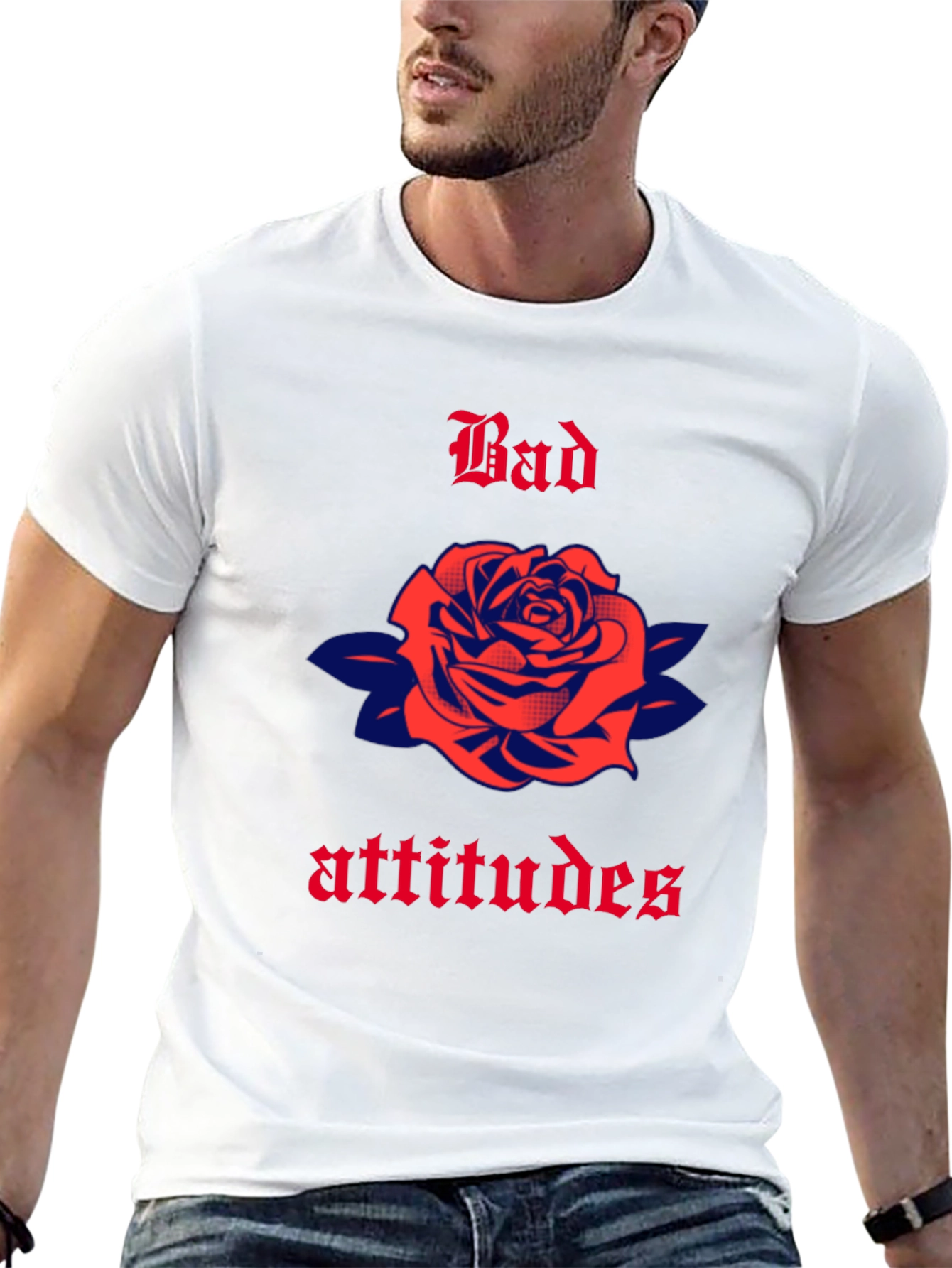 Bad Attitudes Rose Graphic T-Shirt