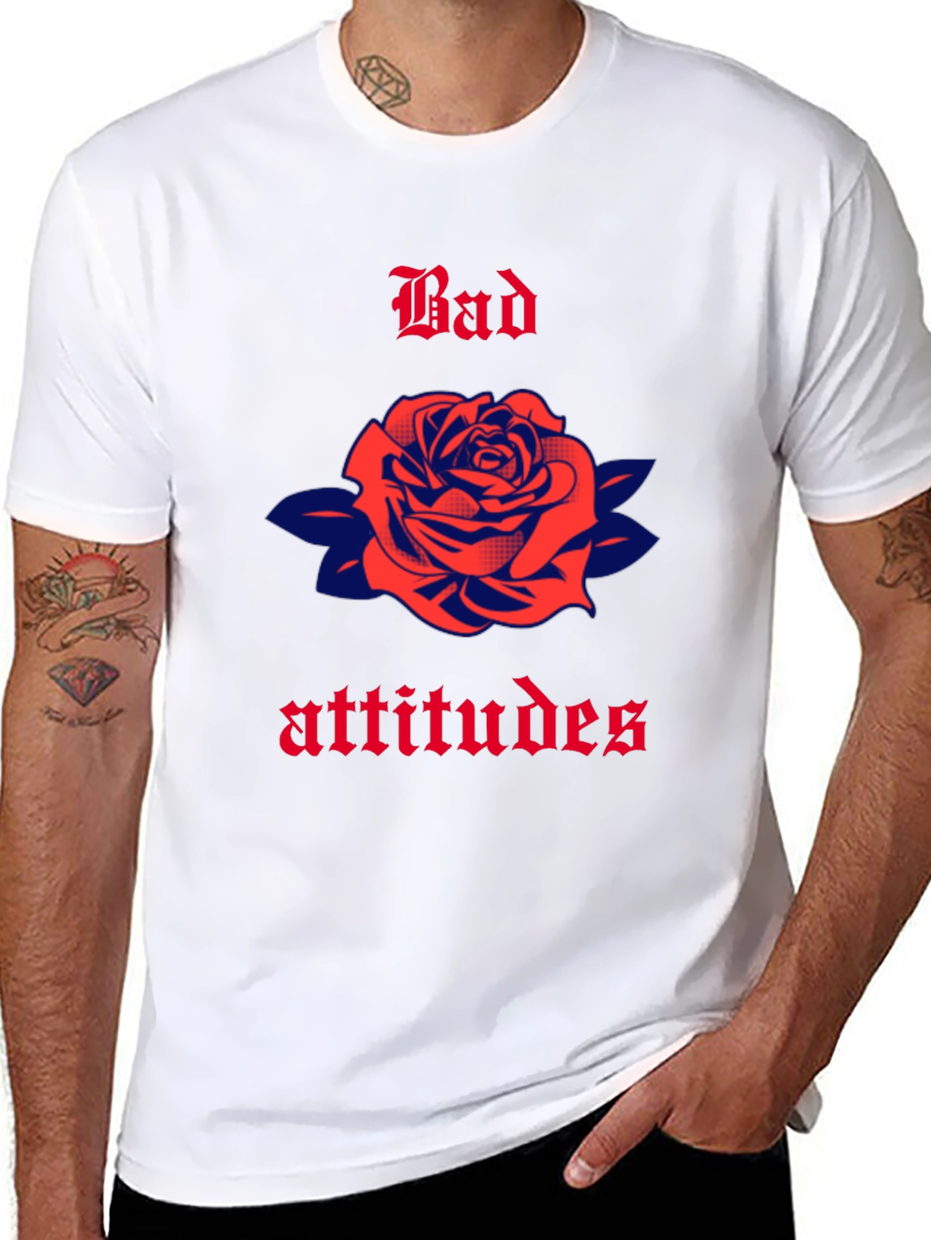 Bad Attitudes Rose Graphic T-Shirt