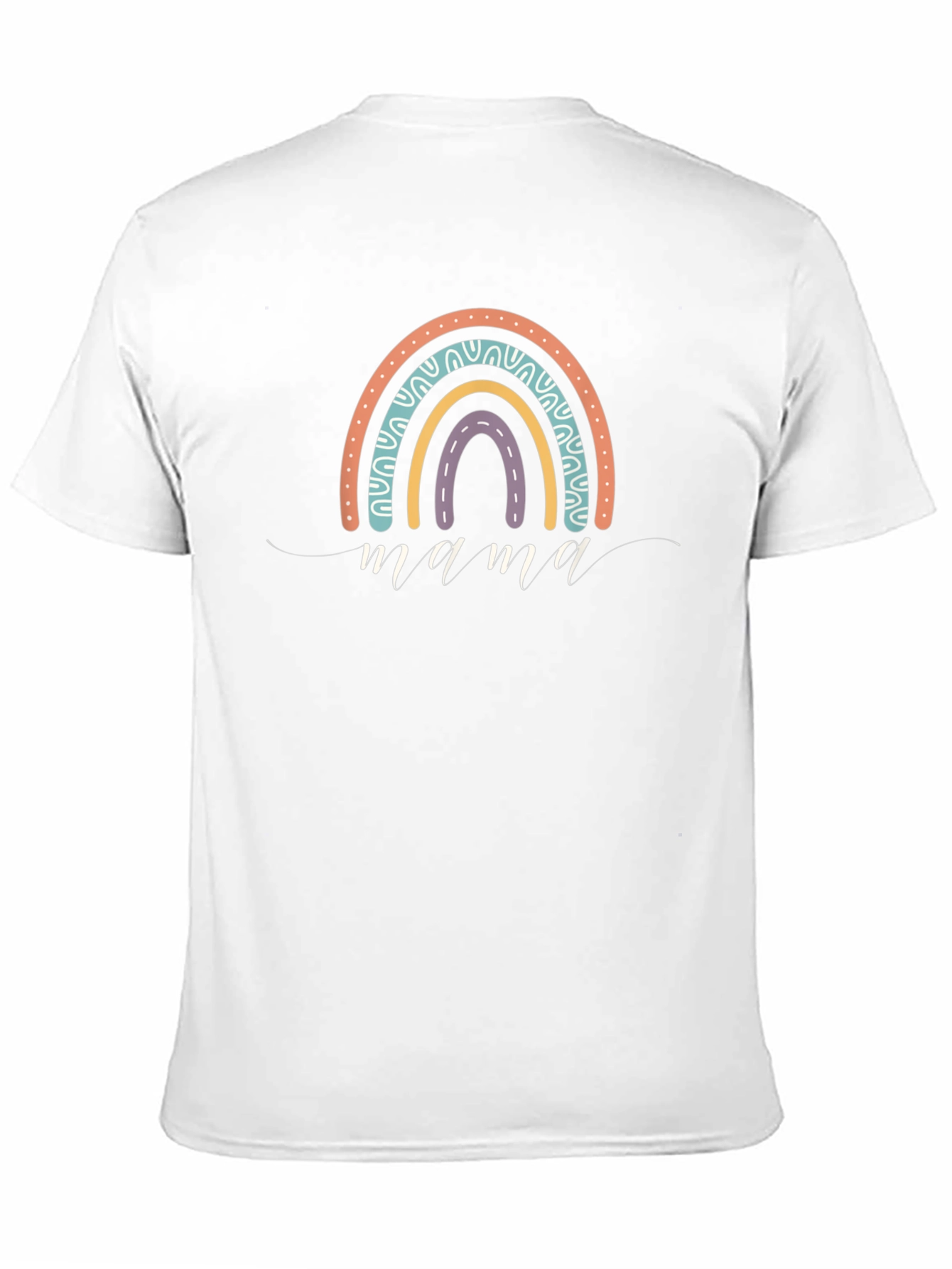 Mama Rainbow Graphic Tee - Trendy Comfort