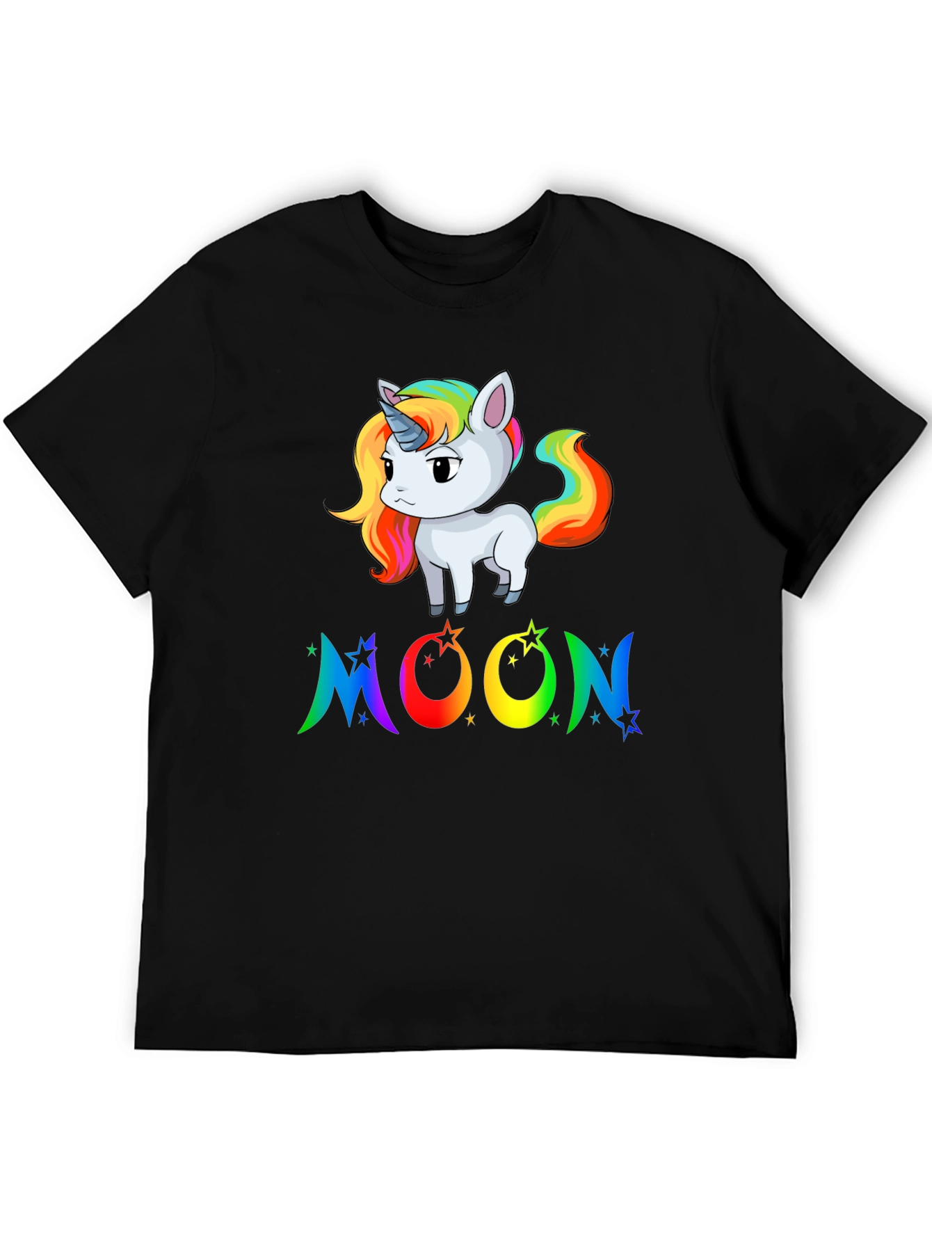 Rainbow Unicorn Moon Graphic Tee