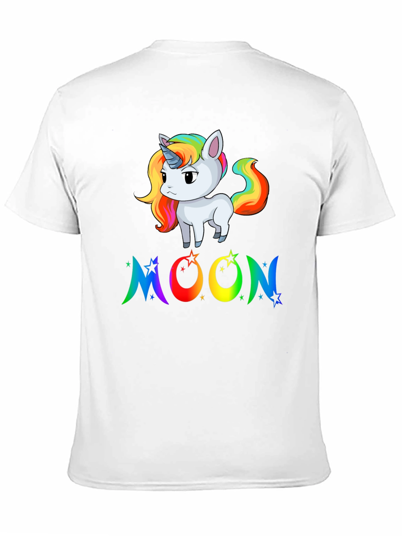 Rainbow Unicorn Moon Graphic Tee