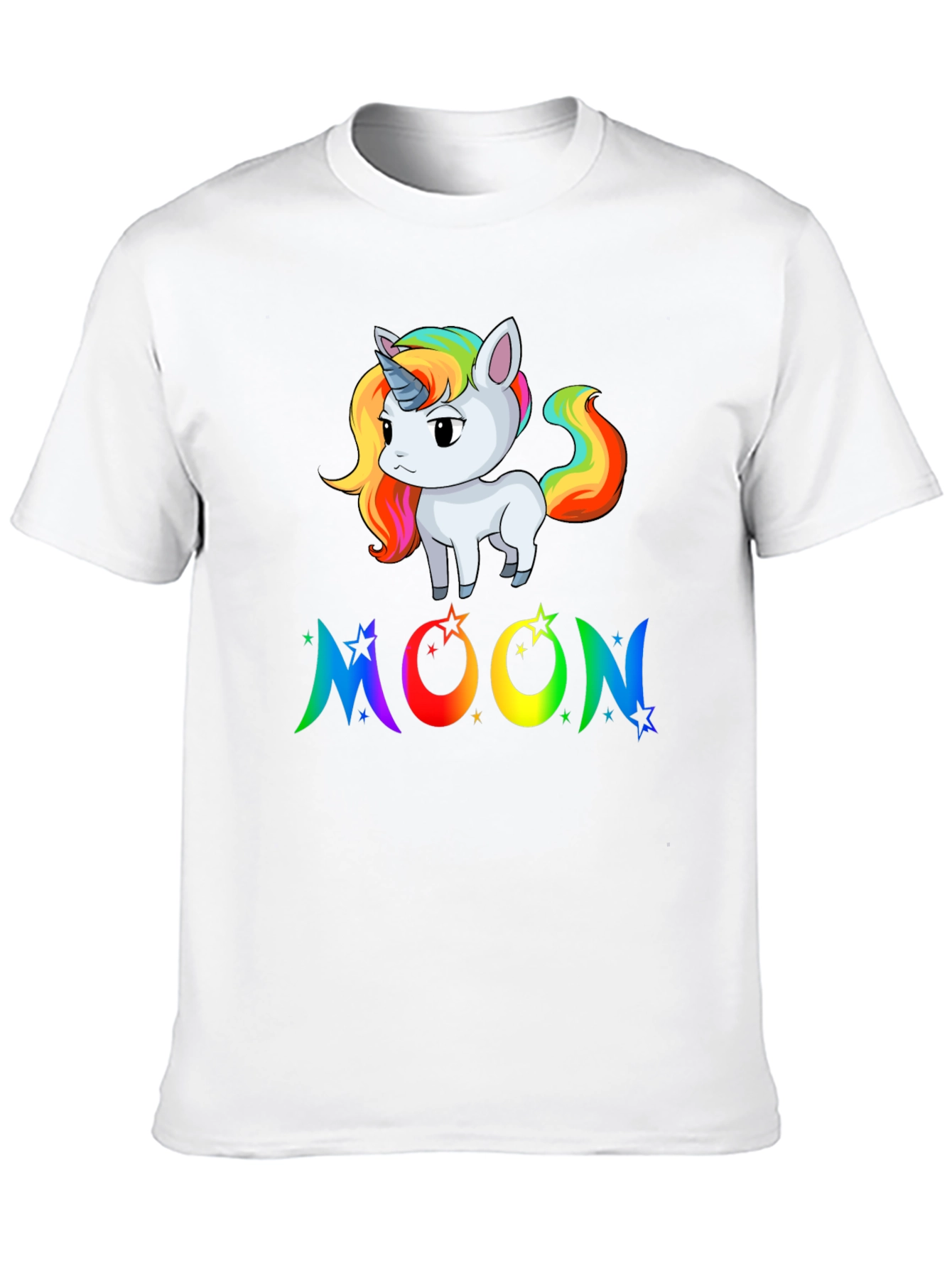 Rainbow Unicorn Moon Graphic Tee