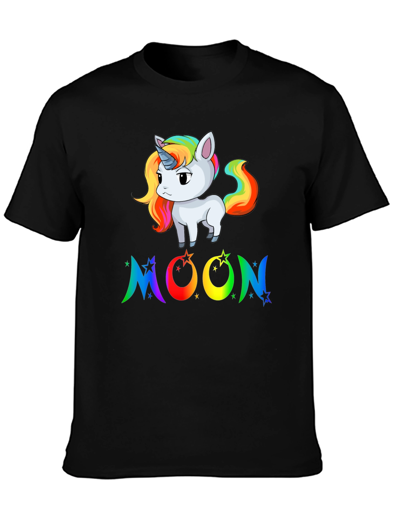 Rainbow Unicorn Moon Graphic Tee