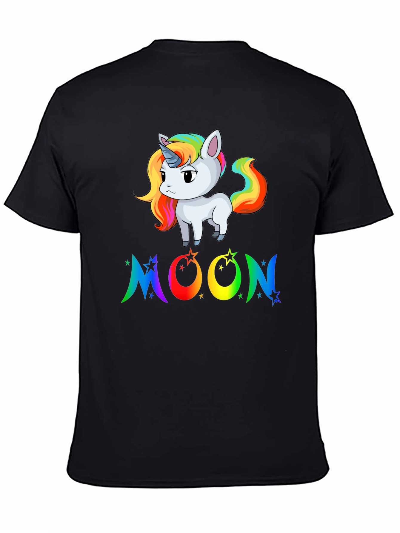 Rainbow Unicorn Moon Graphic Tee