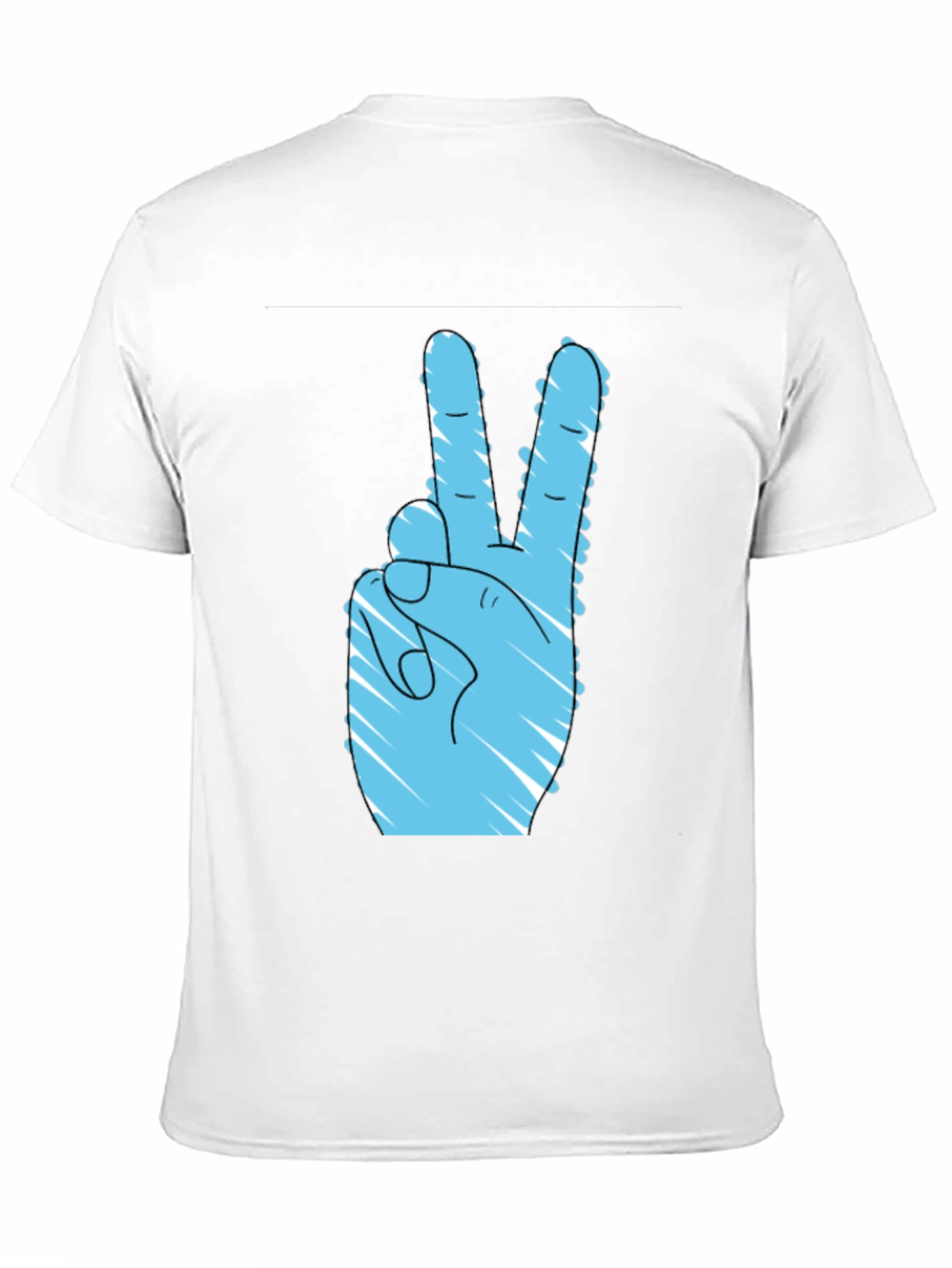 Peace Sign Graphic Black T-Shirt