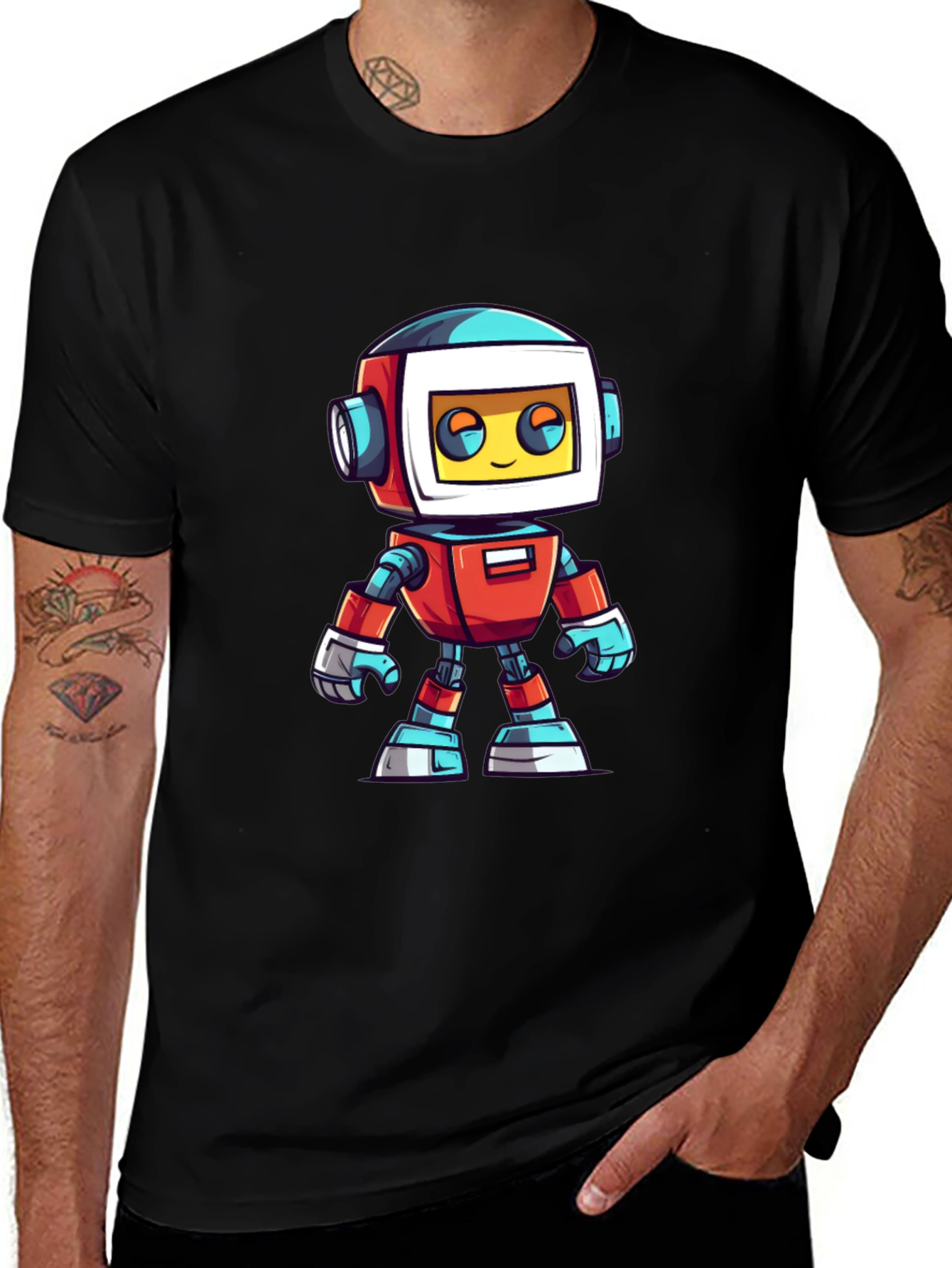 Robot Graphic T-Shirt