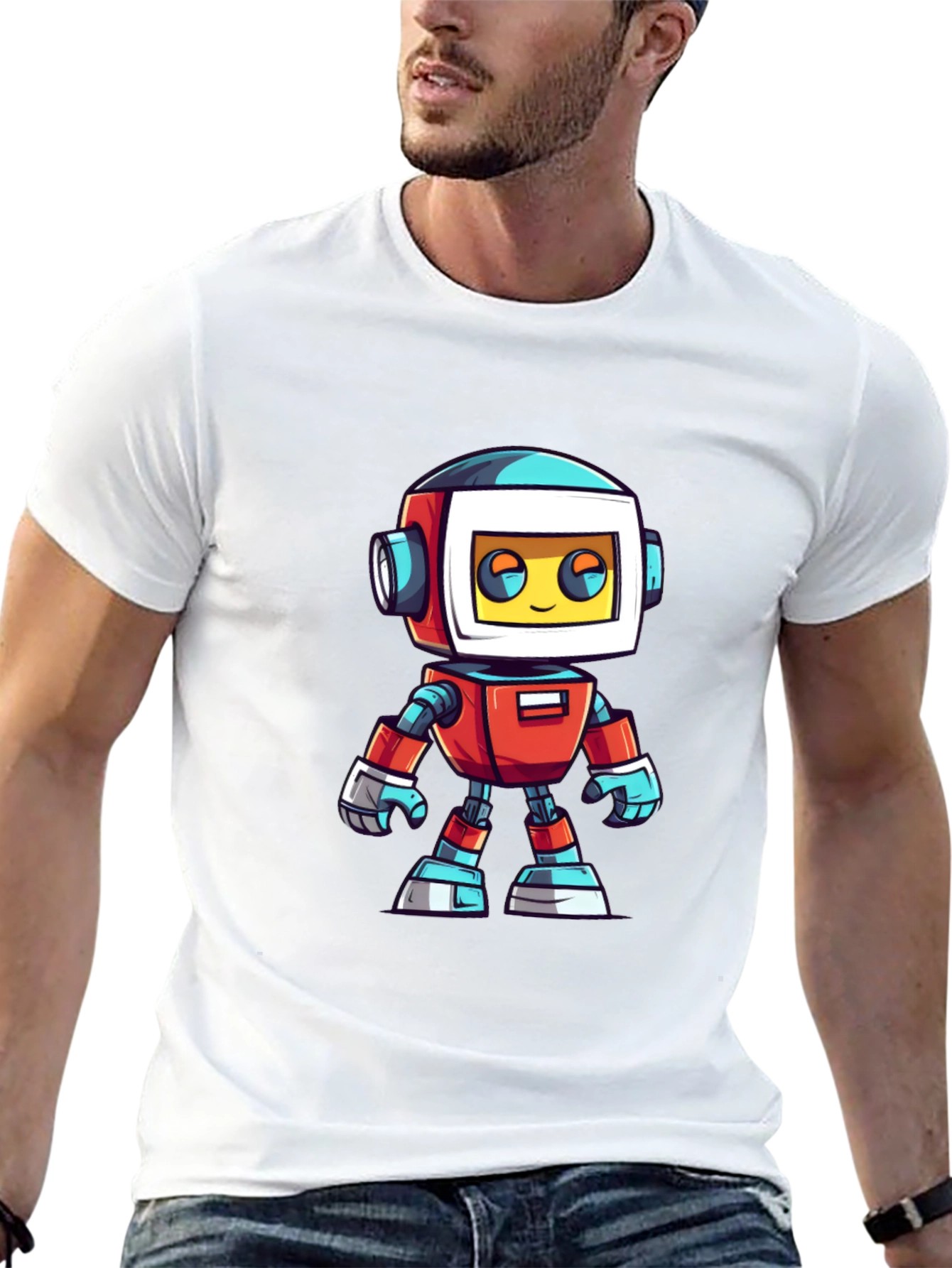 Robot Graphic T-Shirt