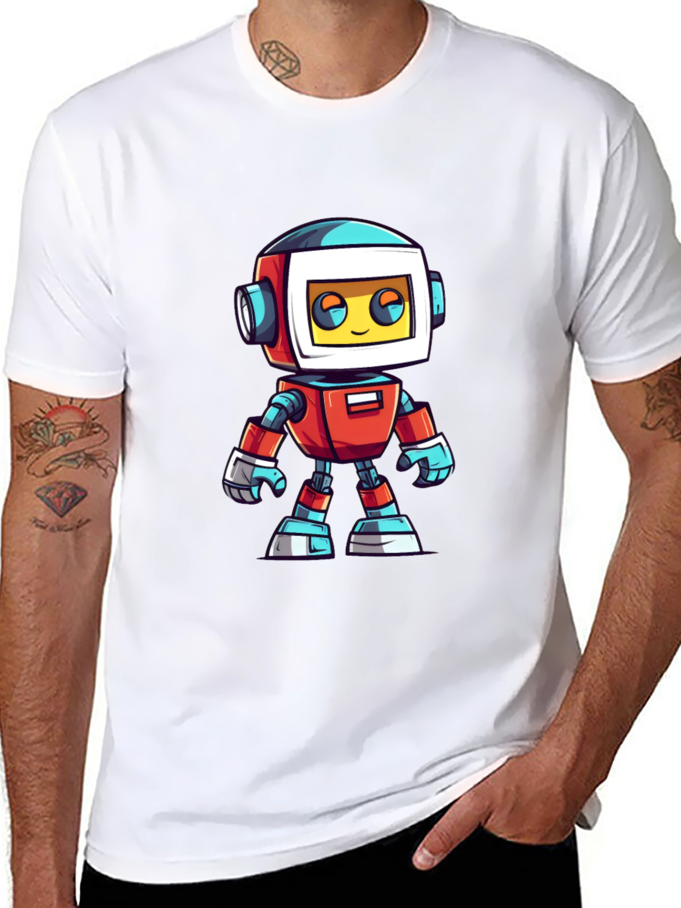 Robot Graphic T-Shirt