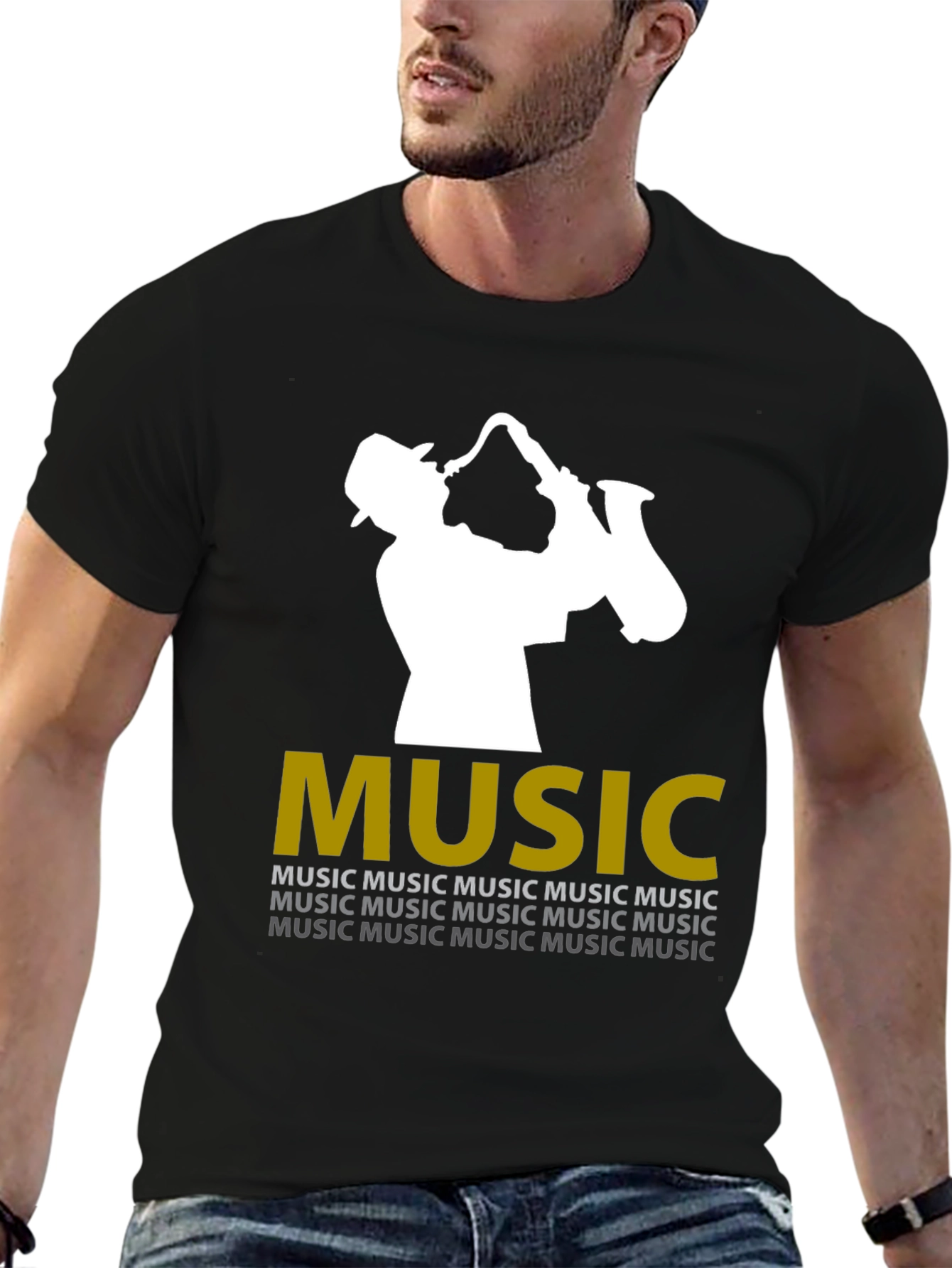Jazz Saxophone Player Music T-Shirt