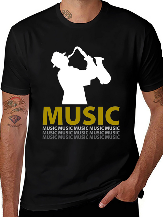 Jazz Saxophone Player Music T-Shirt