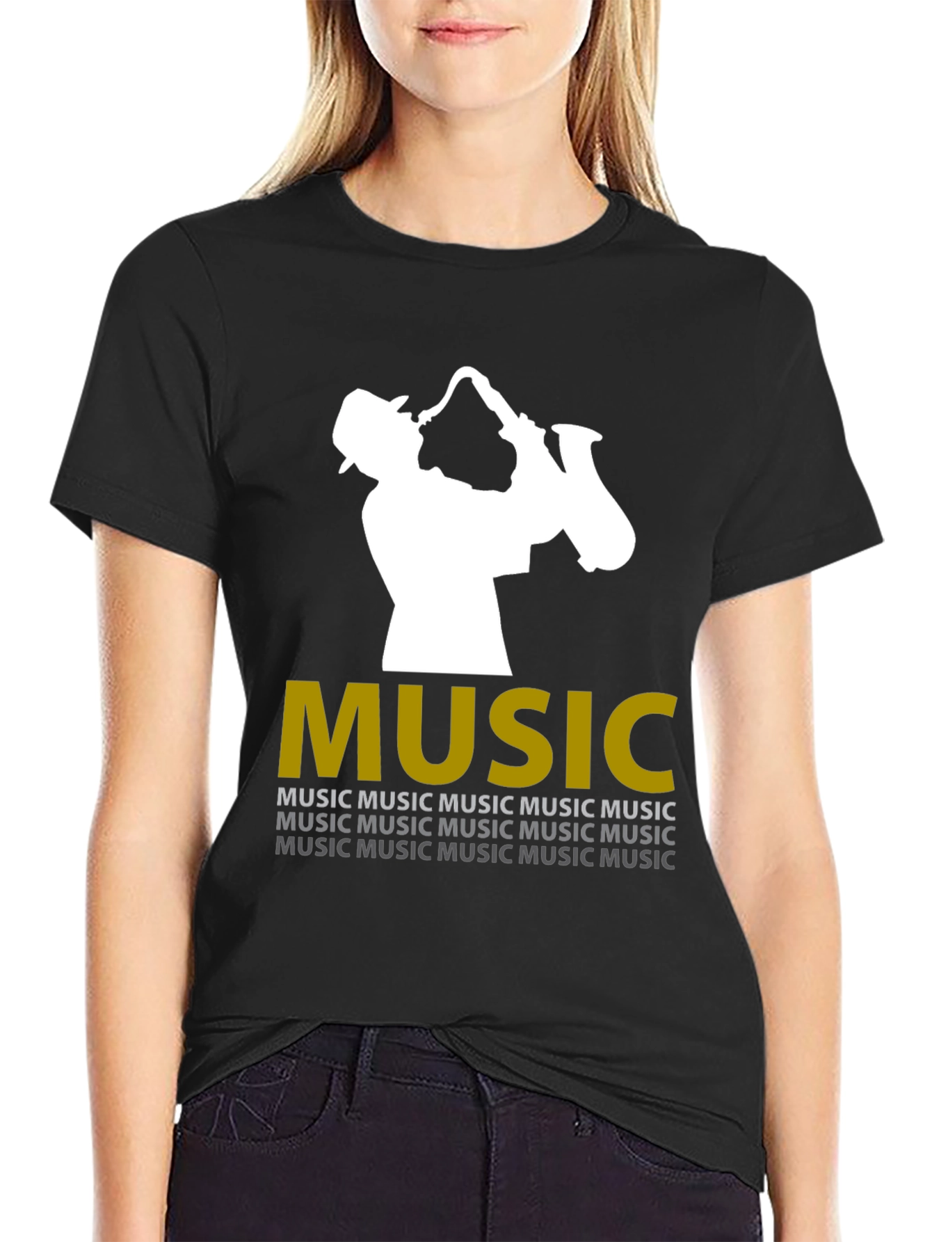 Jazz Saxophone Player Music T-Shirt