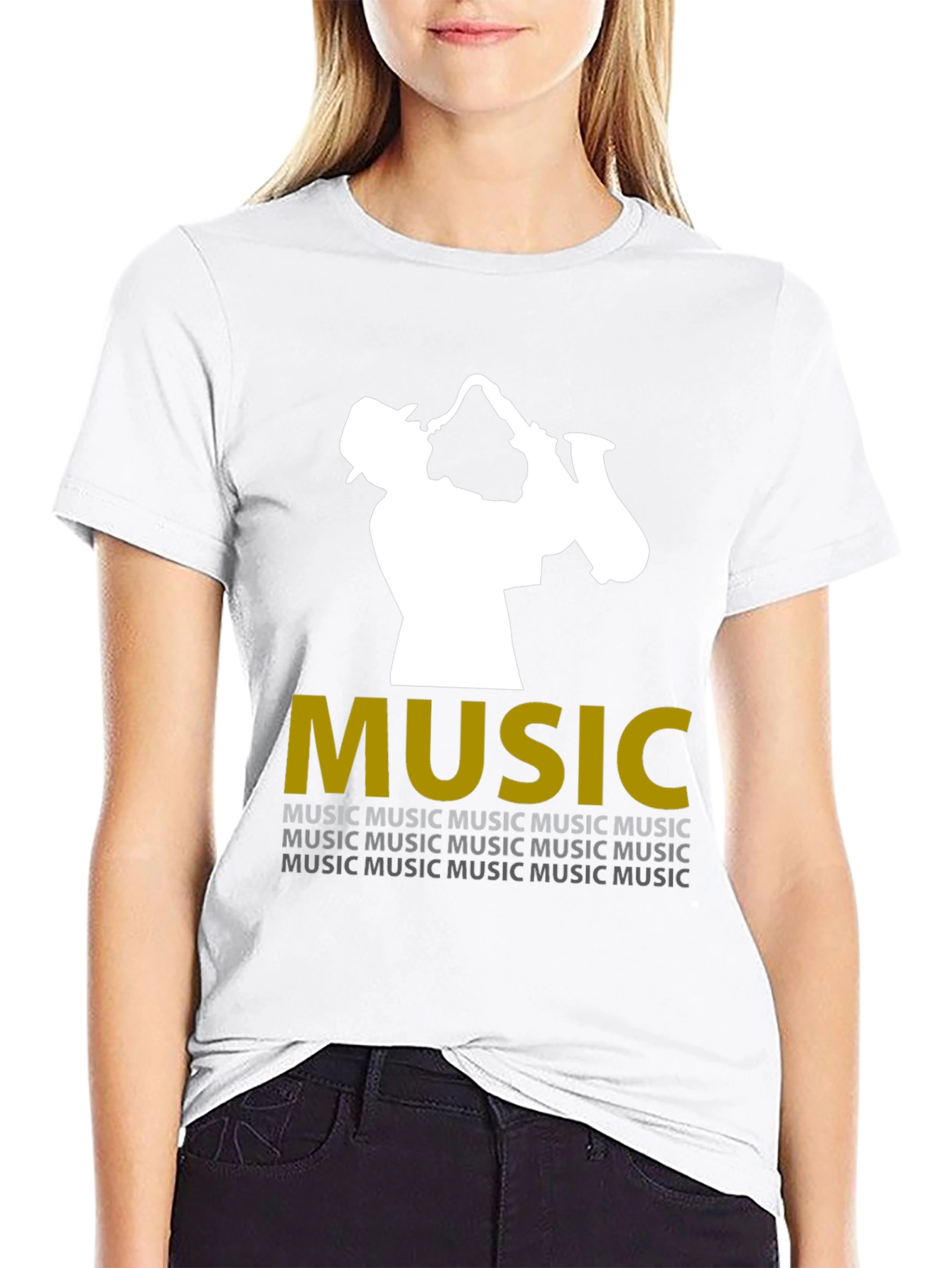 Jazz Saxophone Player Music T-Shirt