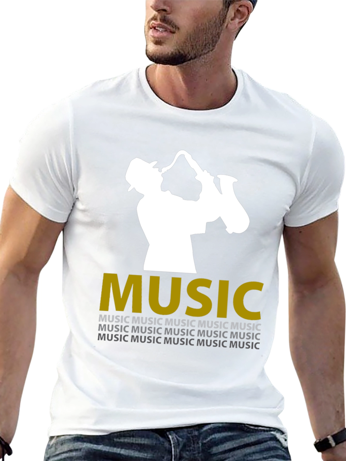 Jazz Saxophone Player Music T-Shirt