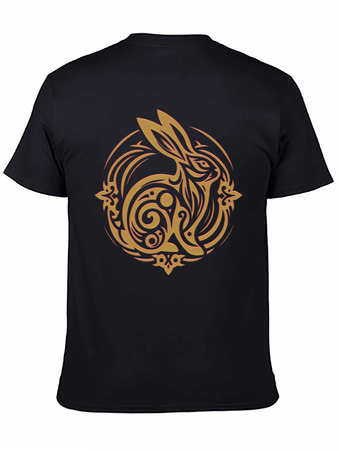 Rabbit Graphic Black T-Shirt