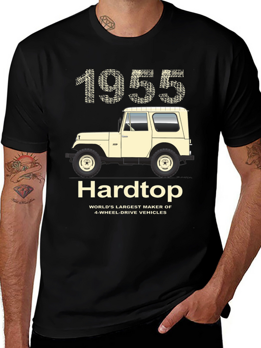 1955 Jeep Hardtop T-Shirt - 4-Wheel Drive Vehicle Tee