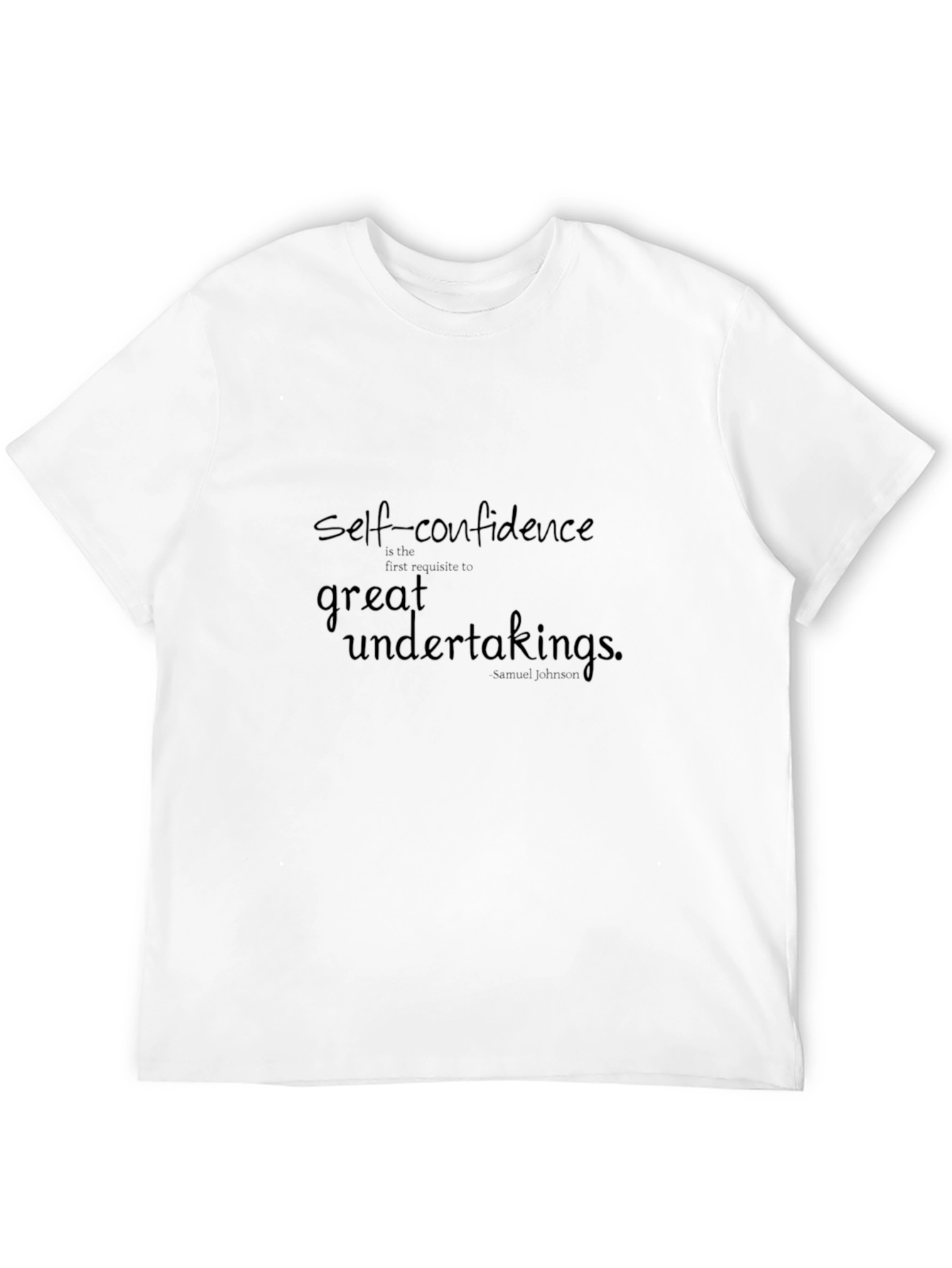 Self-Confidence Quote Black T-Shirt