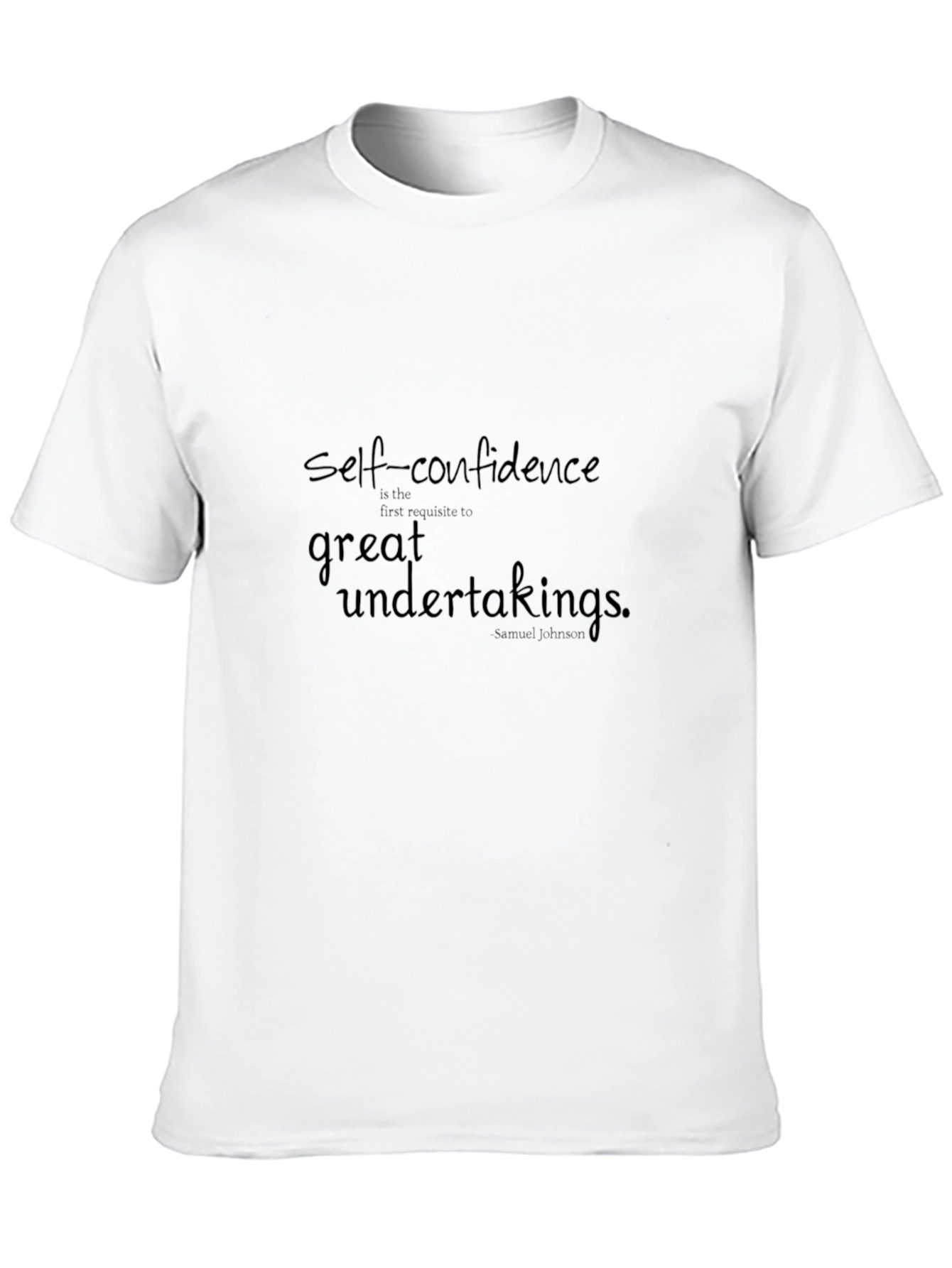 Self-Confidence Quote Black T-Shirt