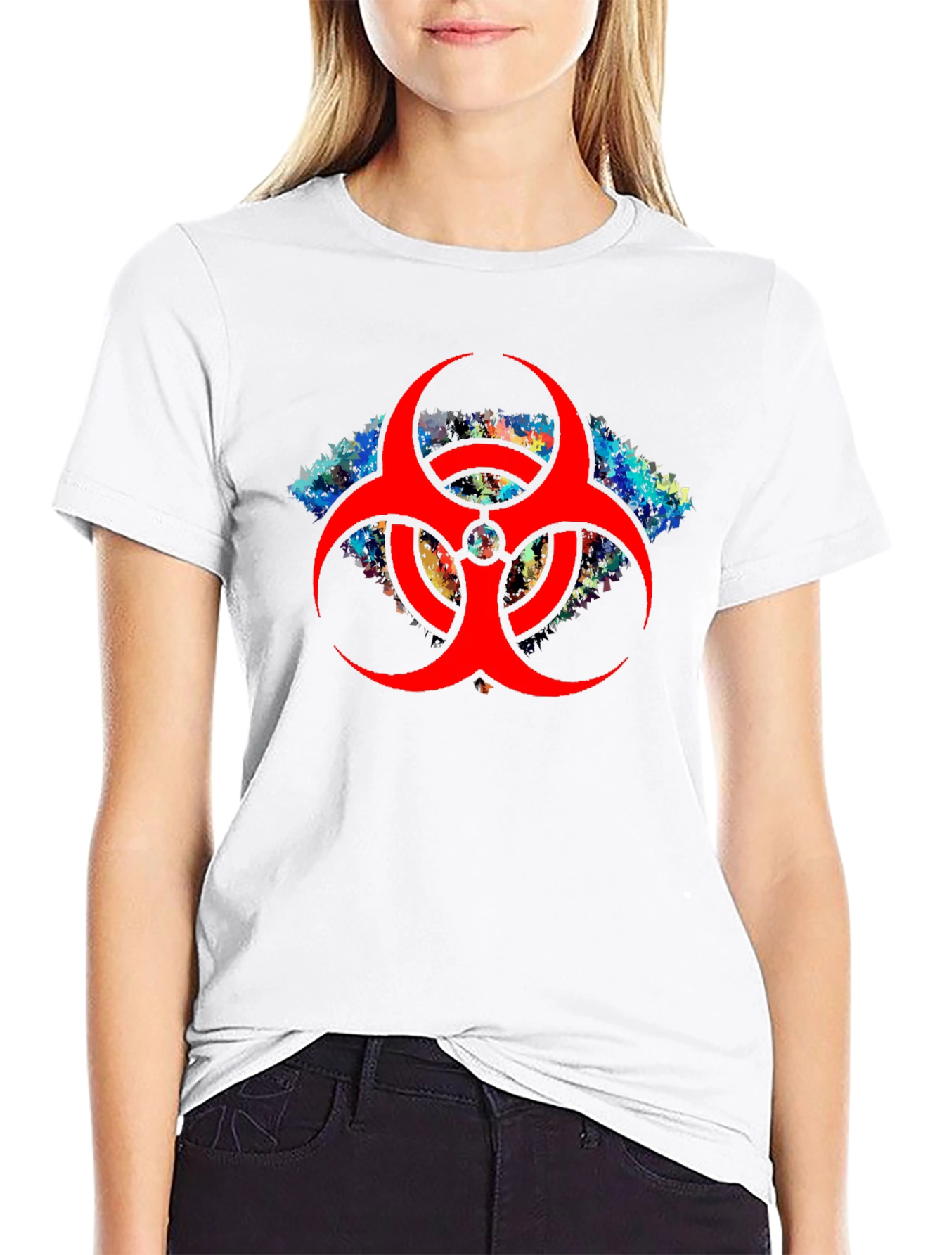 Biohazard Symbol T-Shirt - Black