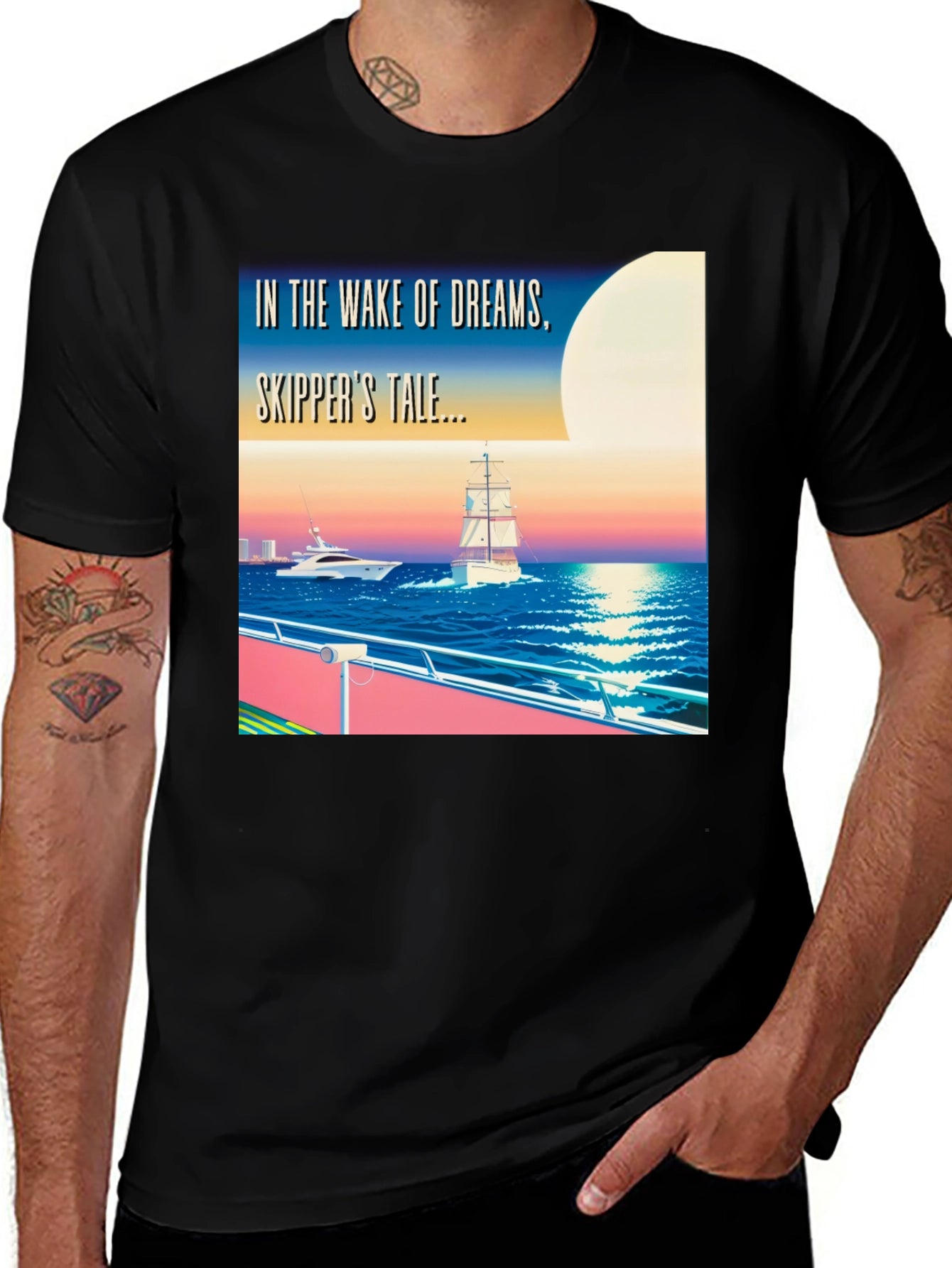 Skippers Tale T-Shirt - Dreamy Nautical Design