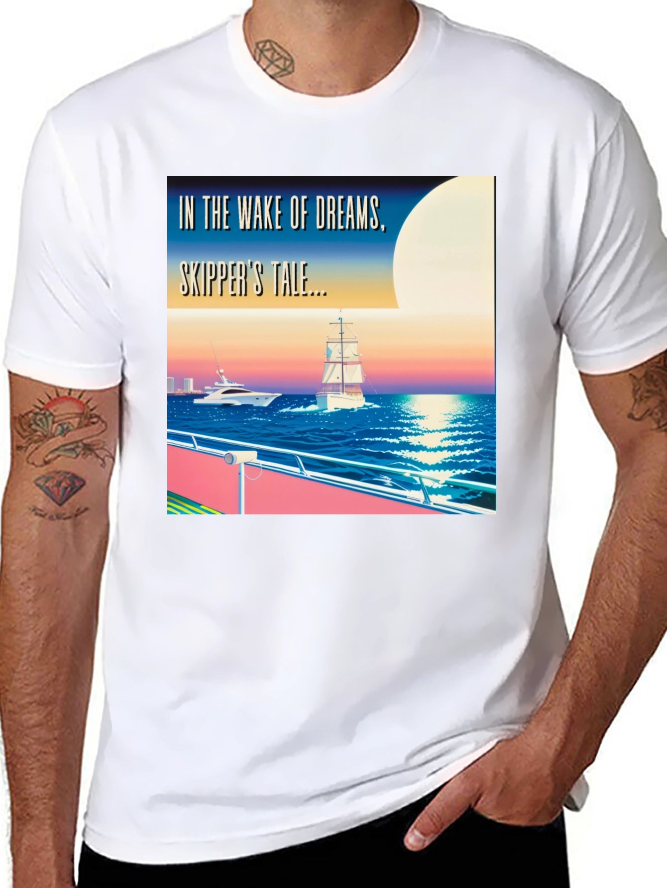 Skippers Tale T-Shirt - Dreamy Nautical Design