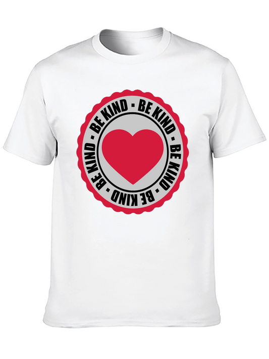 Be Kind Heart Graphic Black T-Shirt