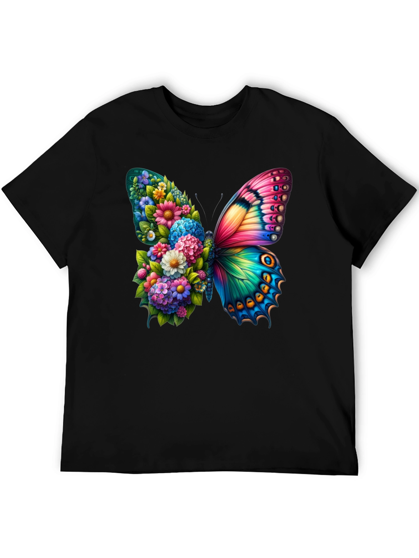 Floral Butterfly Graphic Tee - Stylish & Unique