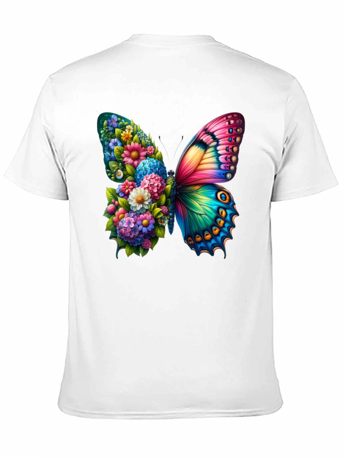 Floral Butterfly Graphic Tee - Stylish & Unique