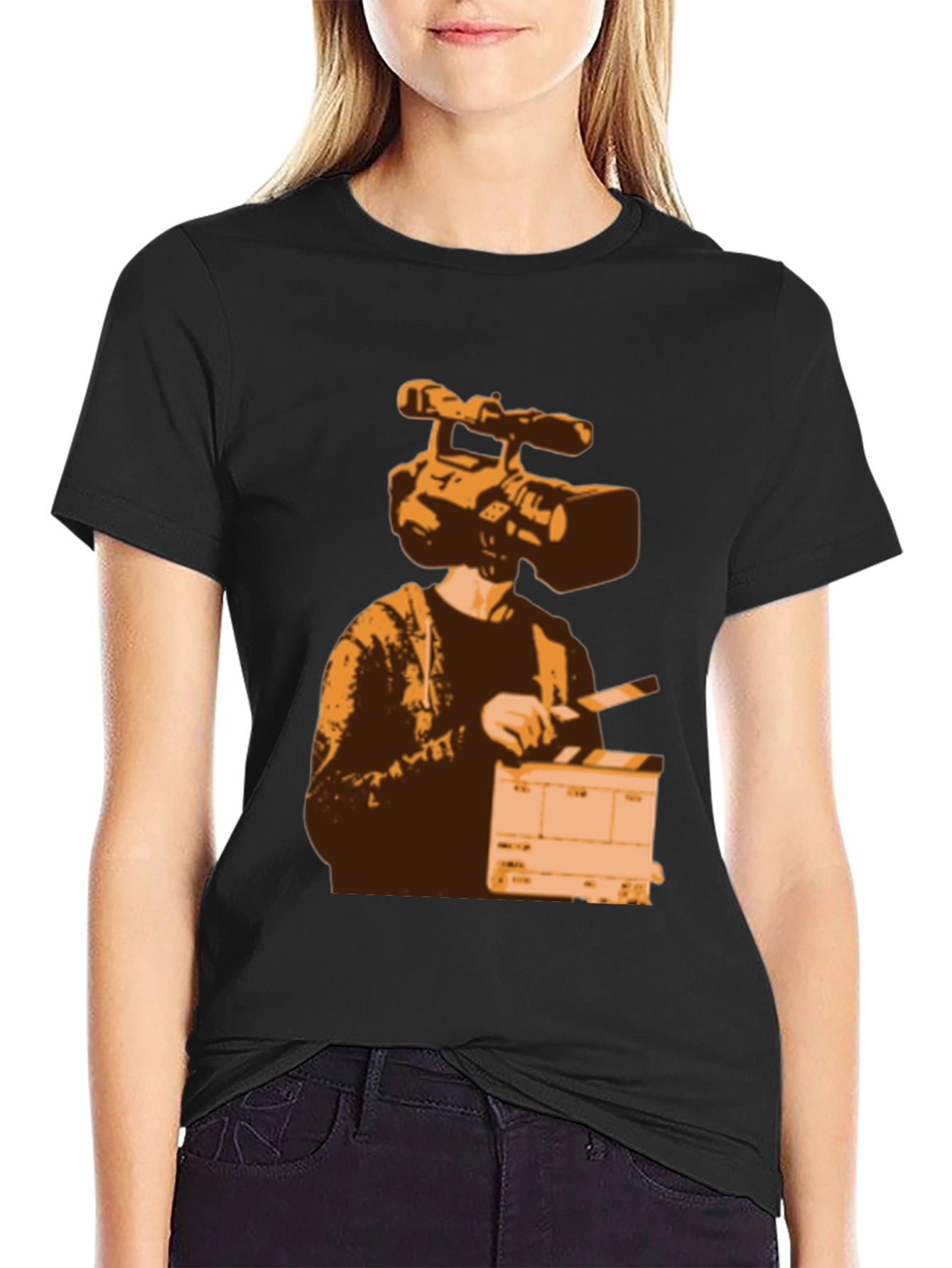 Camera Head Filmmaker Graphic Tee