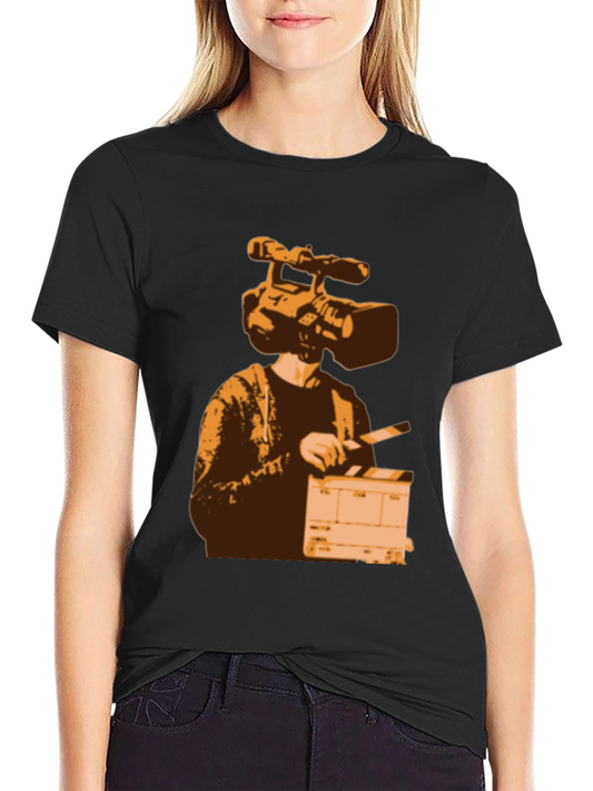 Camera Head Filmmaker Graphic Tee