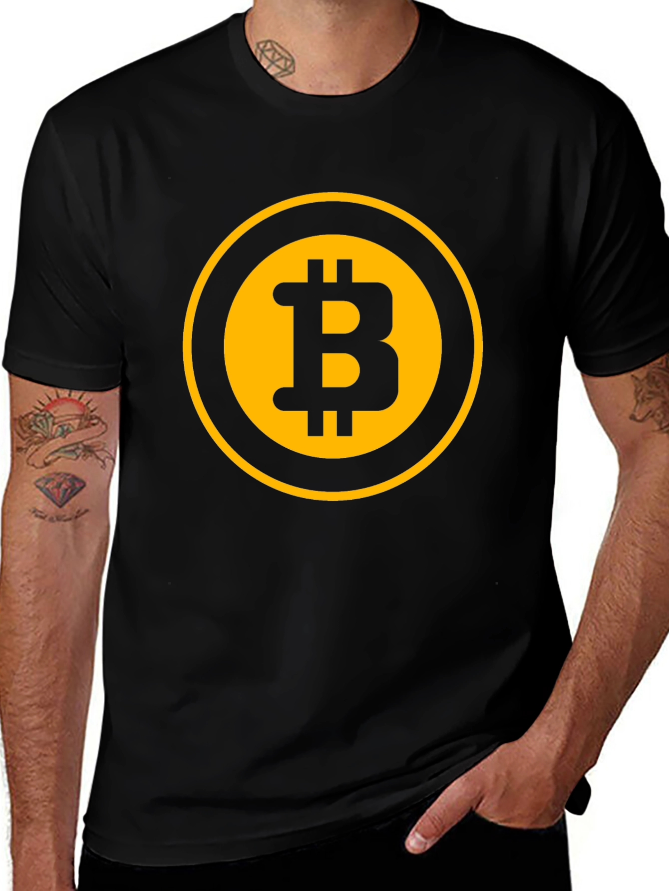Bitcoin Logo Black T-Shirt
