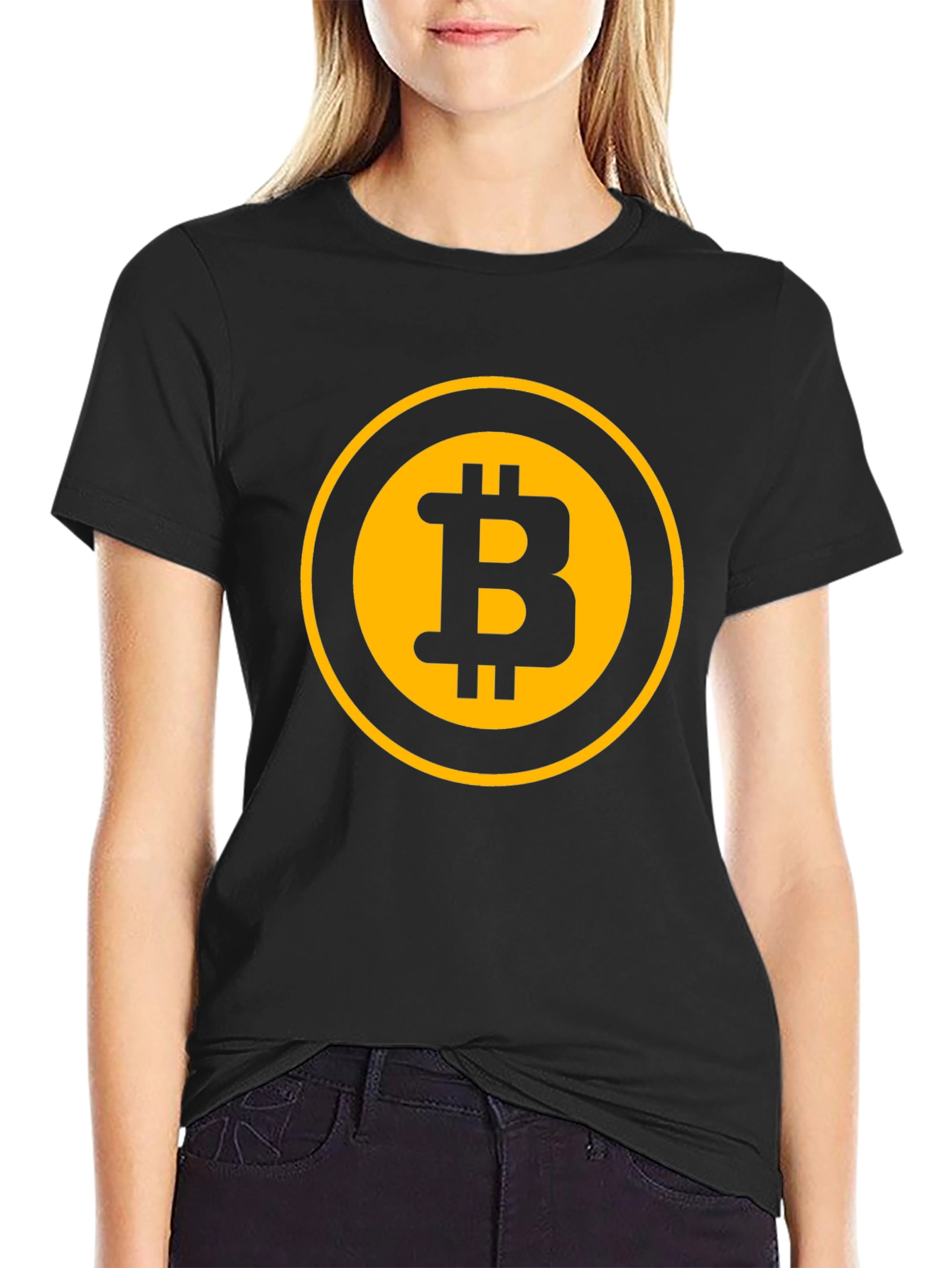 Bitcoin Logo Black T-Shirt