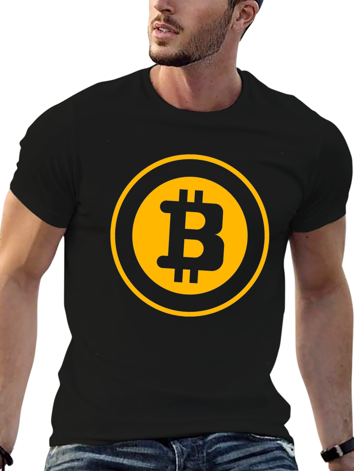 Bitcoin Logo Black T-Shirt