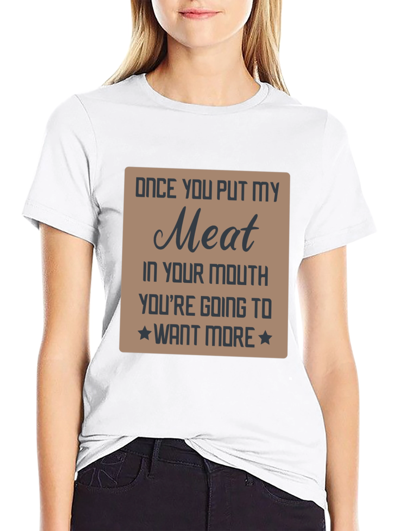 Funny Meat Graphic Novelty T-Shirt