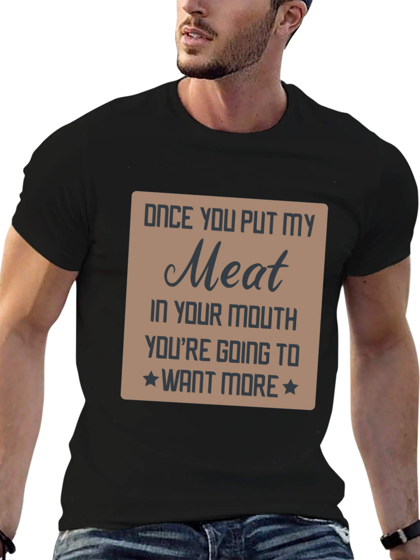 Funny Meat Graphic Novelty T-Shirt