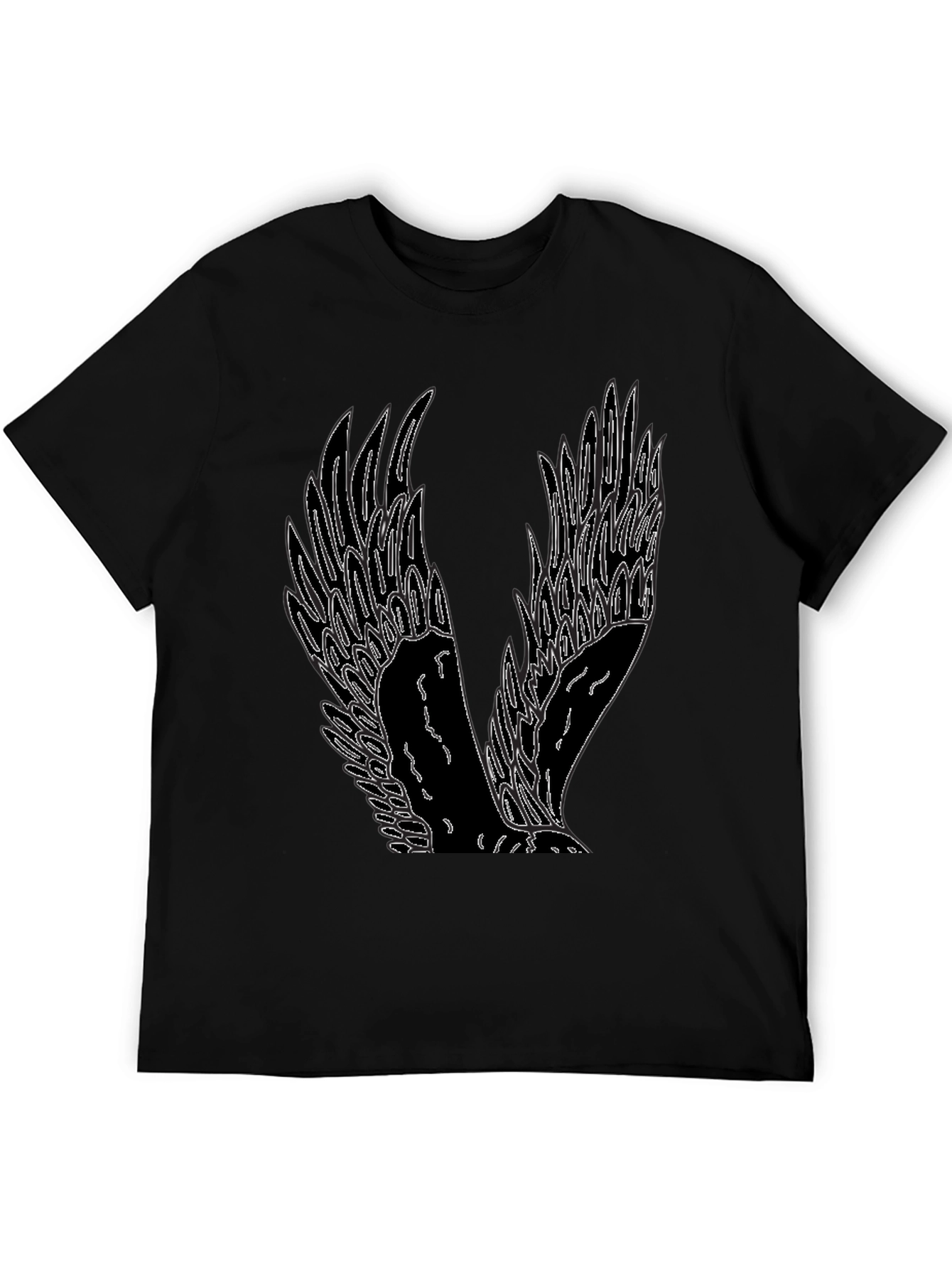 Winged Graphic Tee - Mens Black T-Shirt
