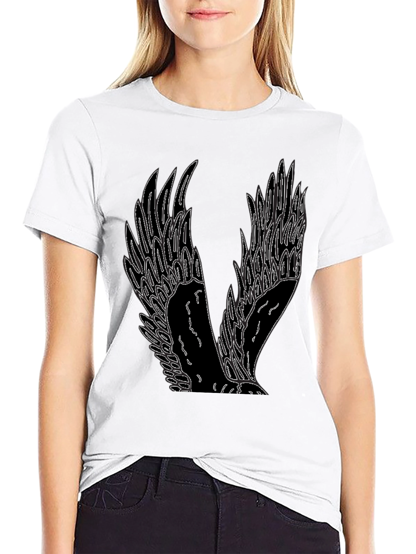 Winged Graphic Tee - Mens Black T-Shirt