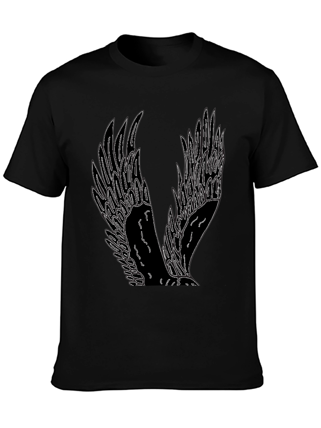 Winged Graphic Tee - Mens Black T-Shirt