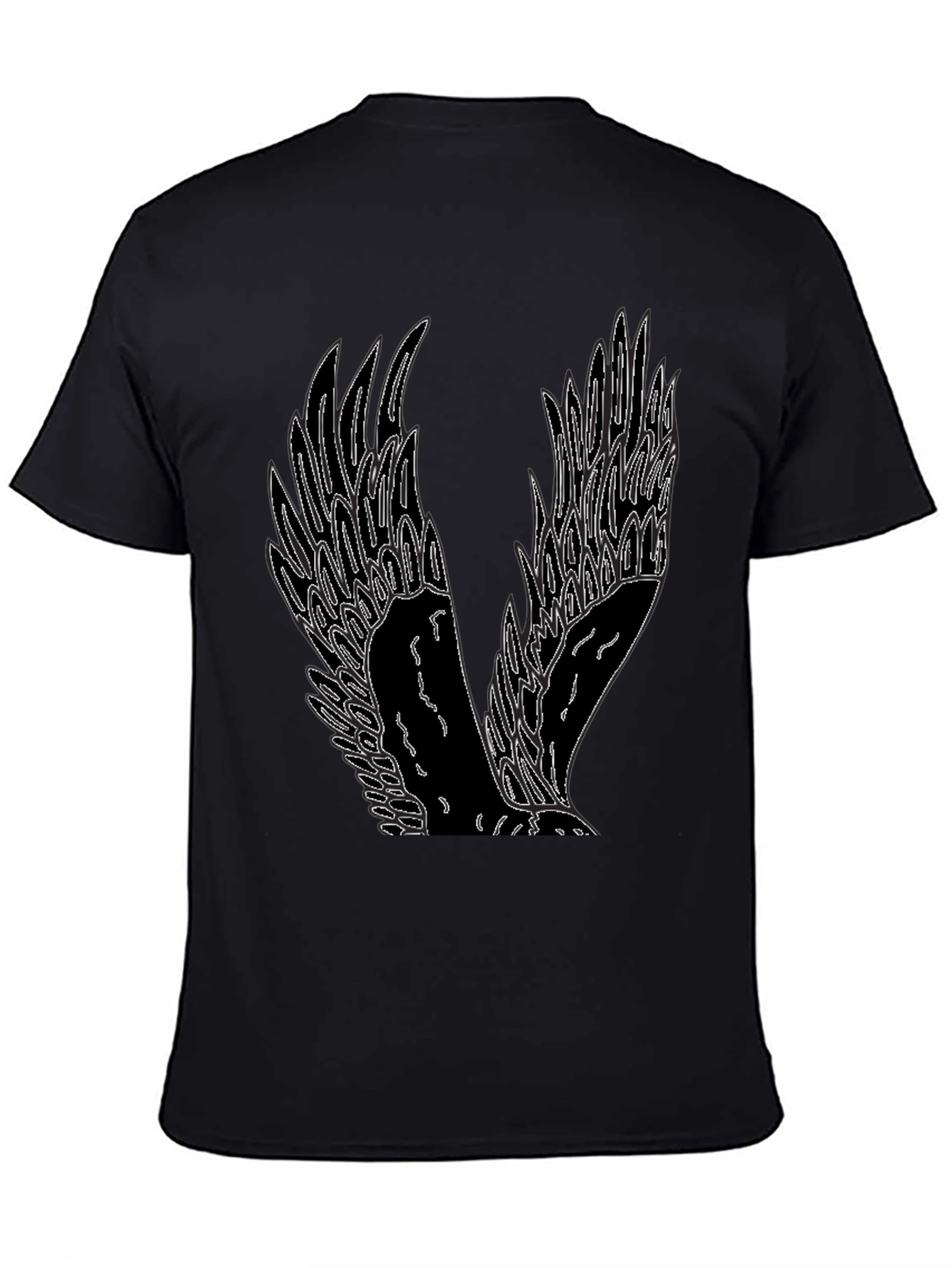 Winged Graphic Tee - Mens Black T-Shirt