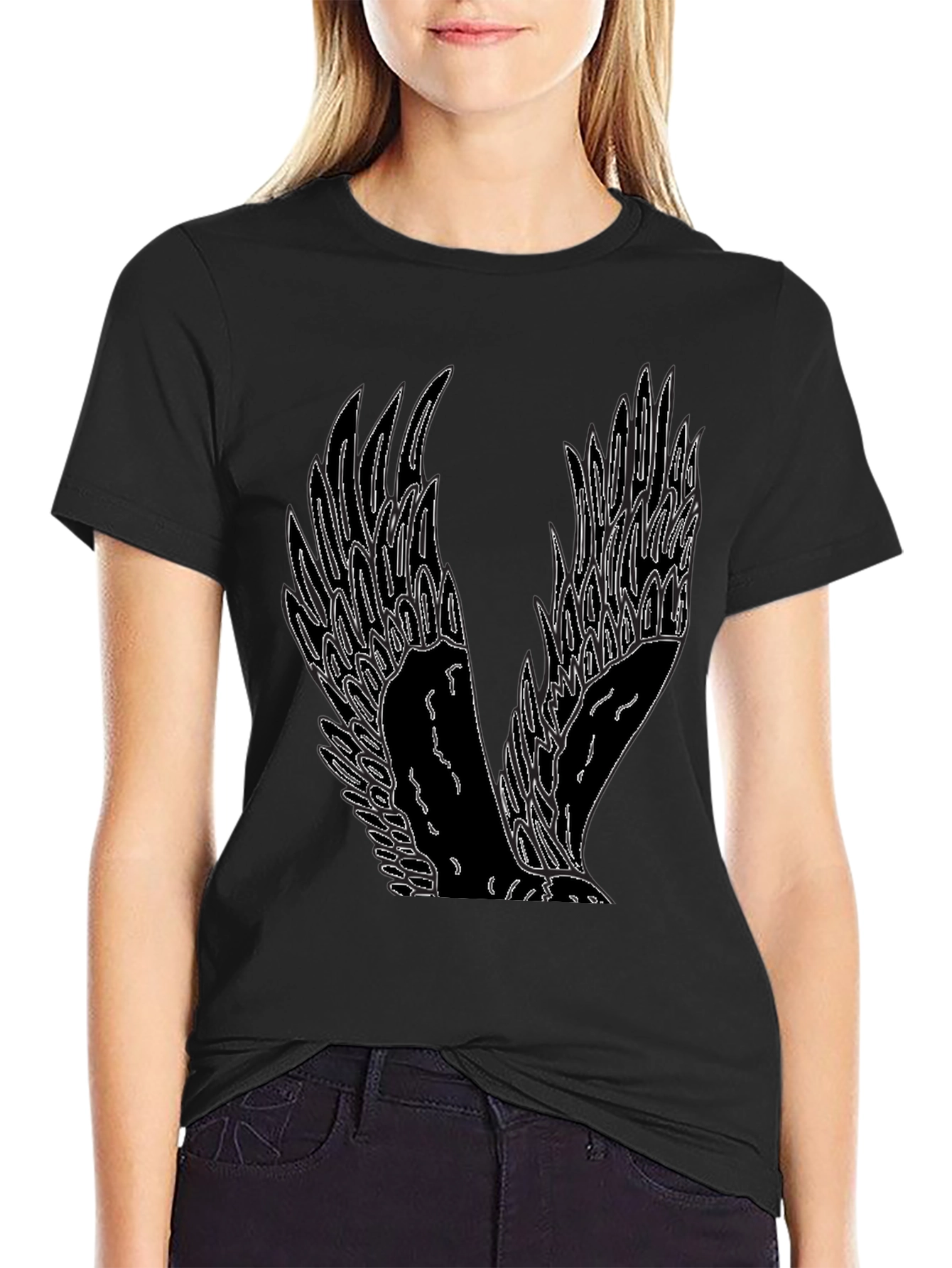 Winged Graphic Tee - Mens Black T-Shirt