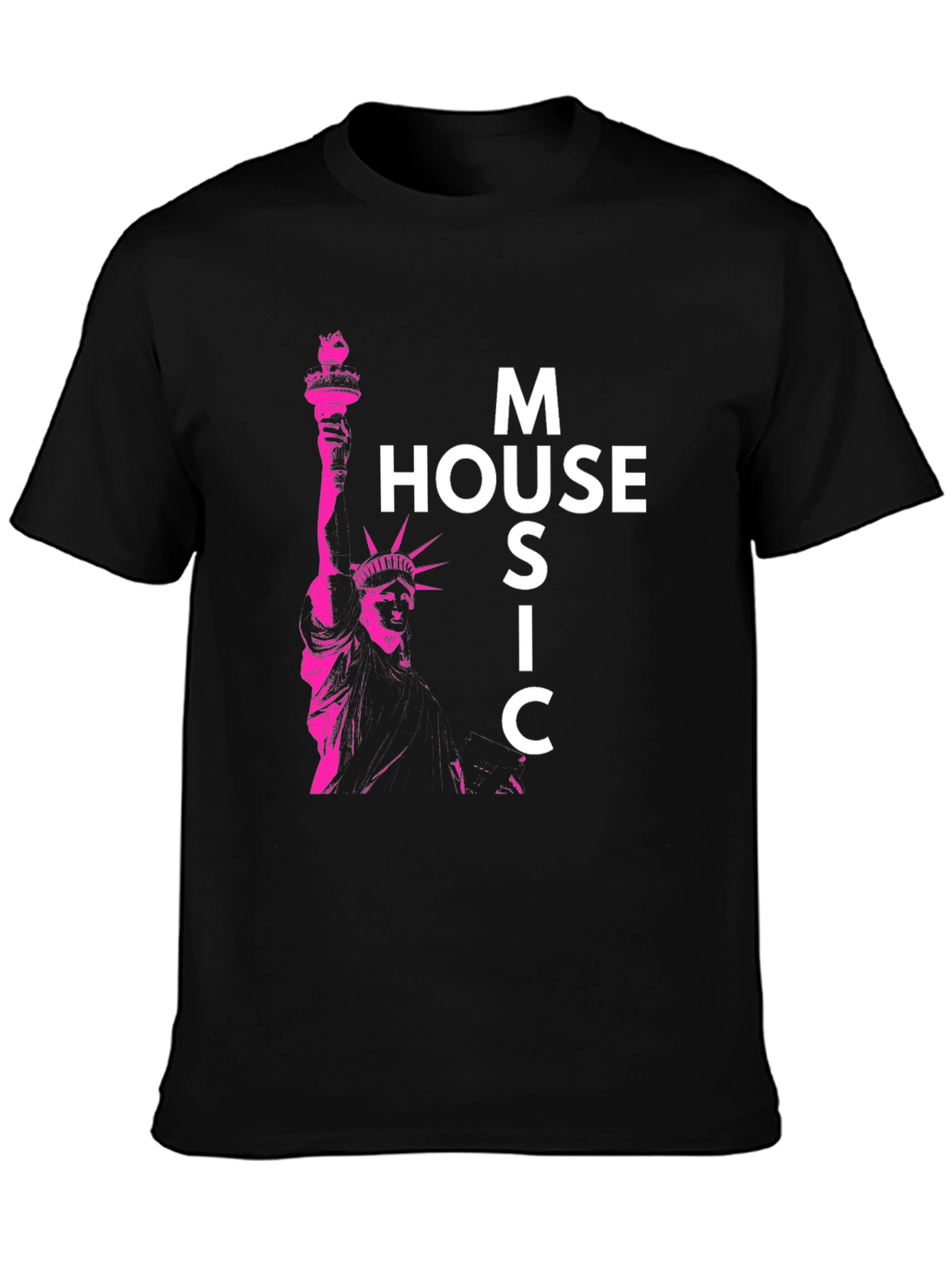 Statue of Liberty Music Graphic T-Shirt