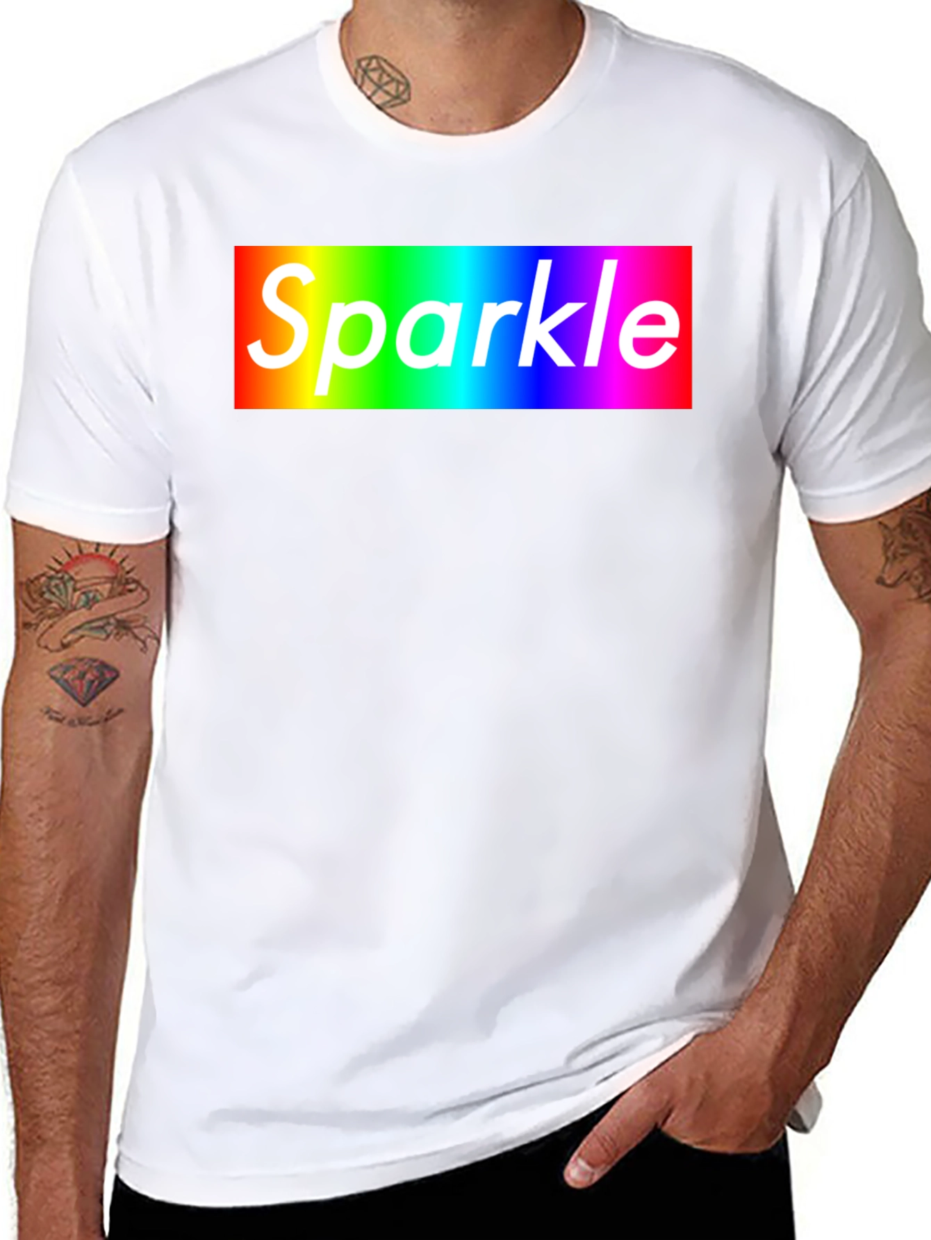 Rainbow Sparkle T-Shirt - Bold Graphic Tee