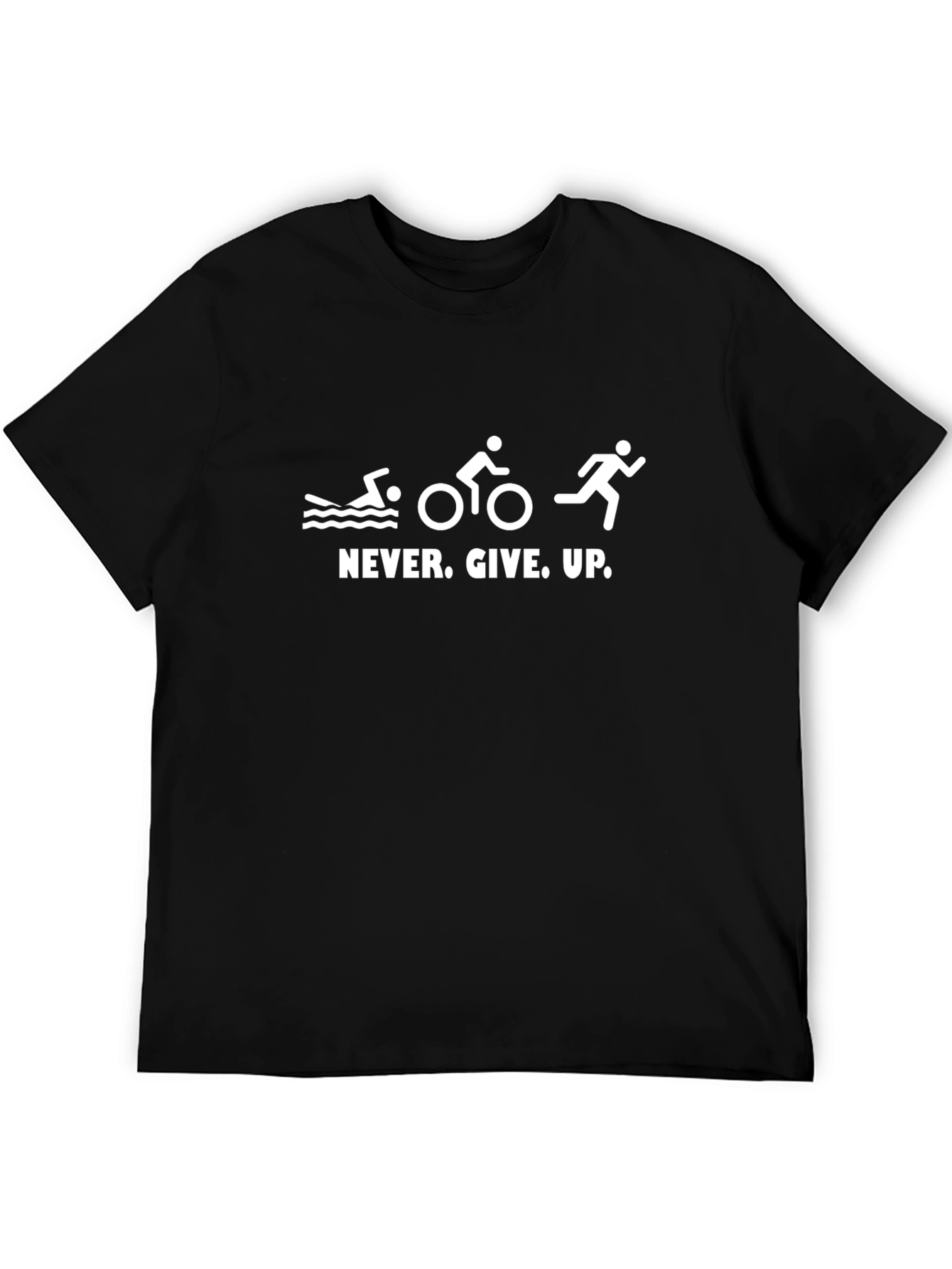 Triathlon Never Give Up T-Shirt